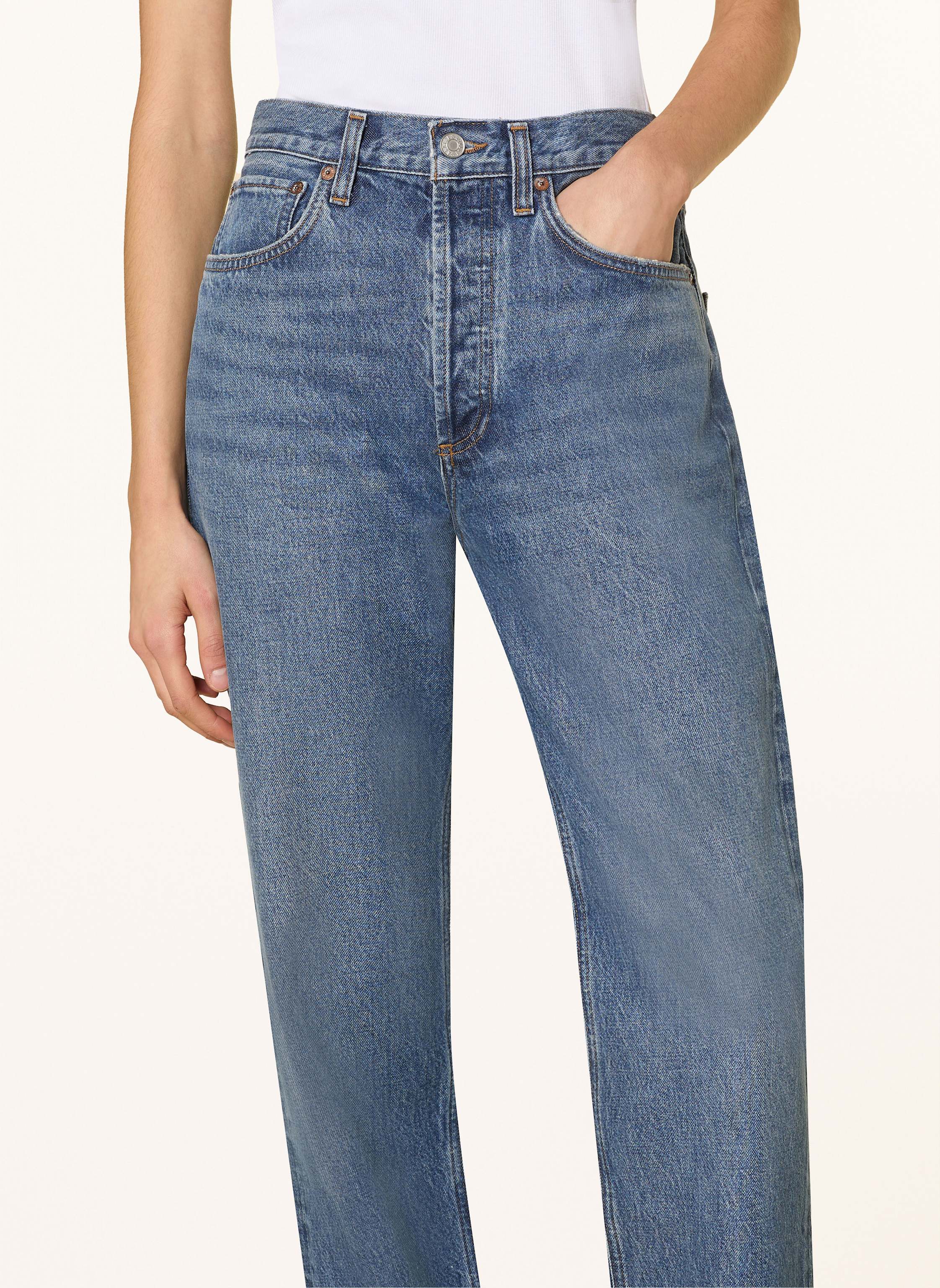 Thumbnail - Agolde Straight Jeans Kelly blau