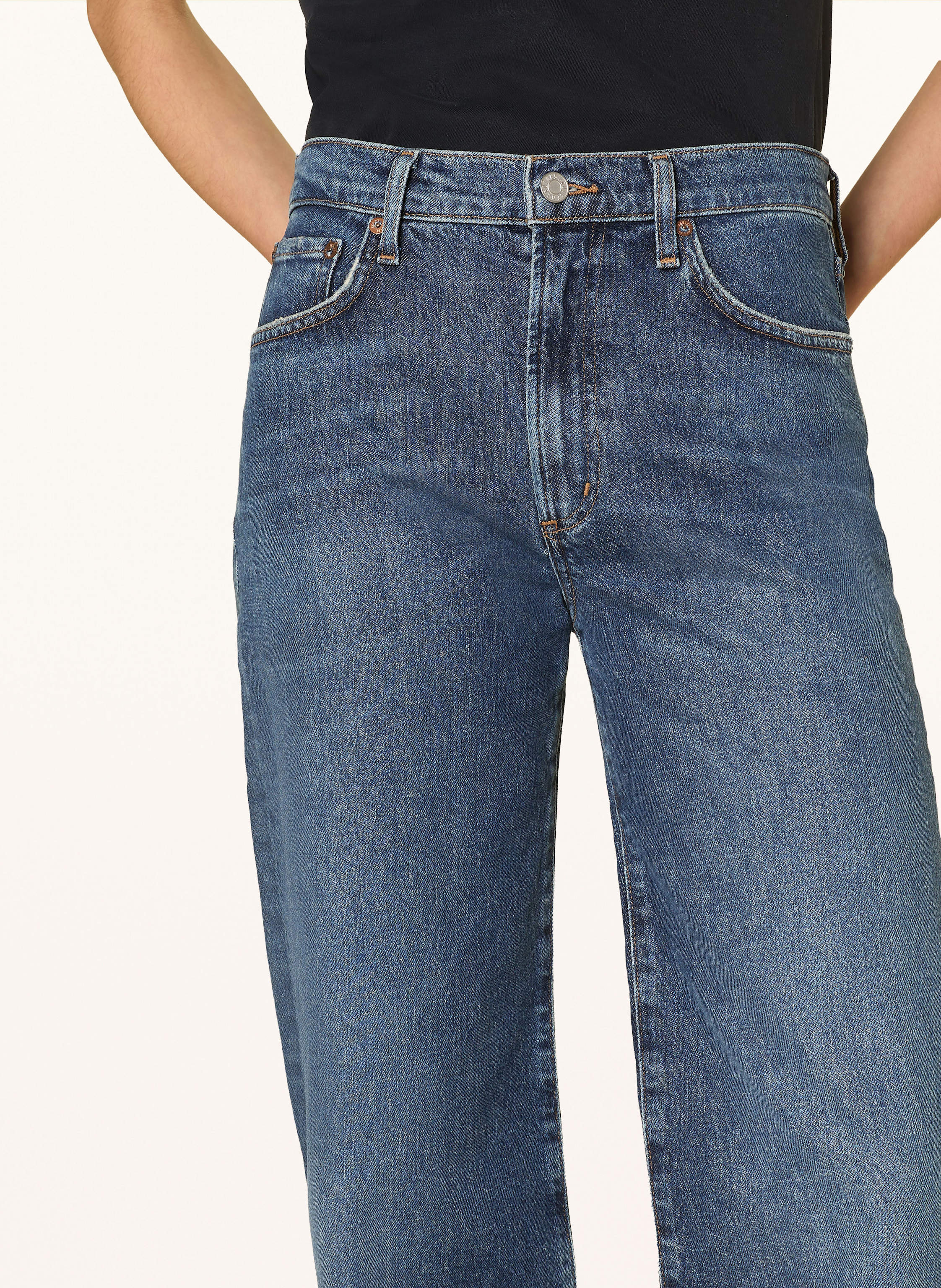 Thumbnail - Agolde Straight Jeans Harper blau