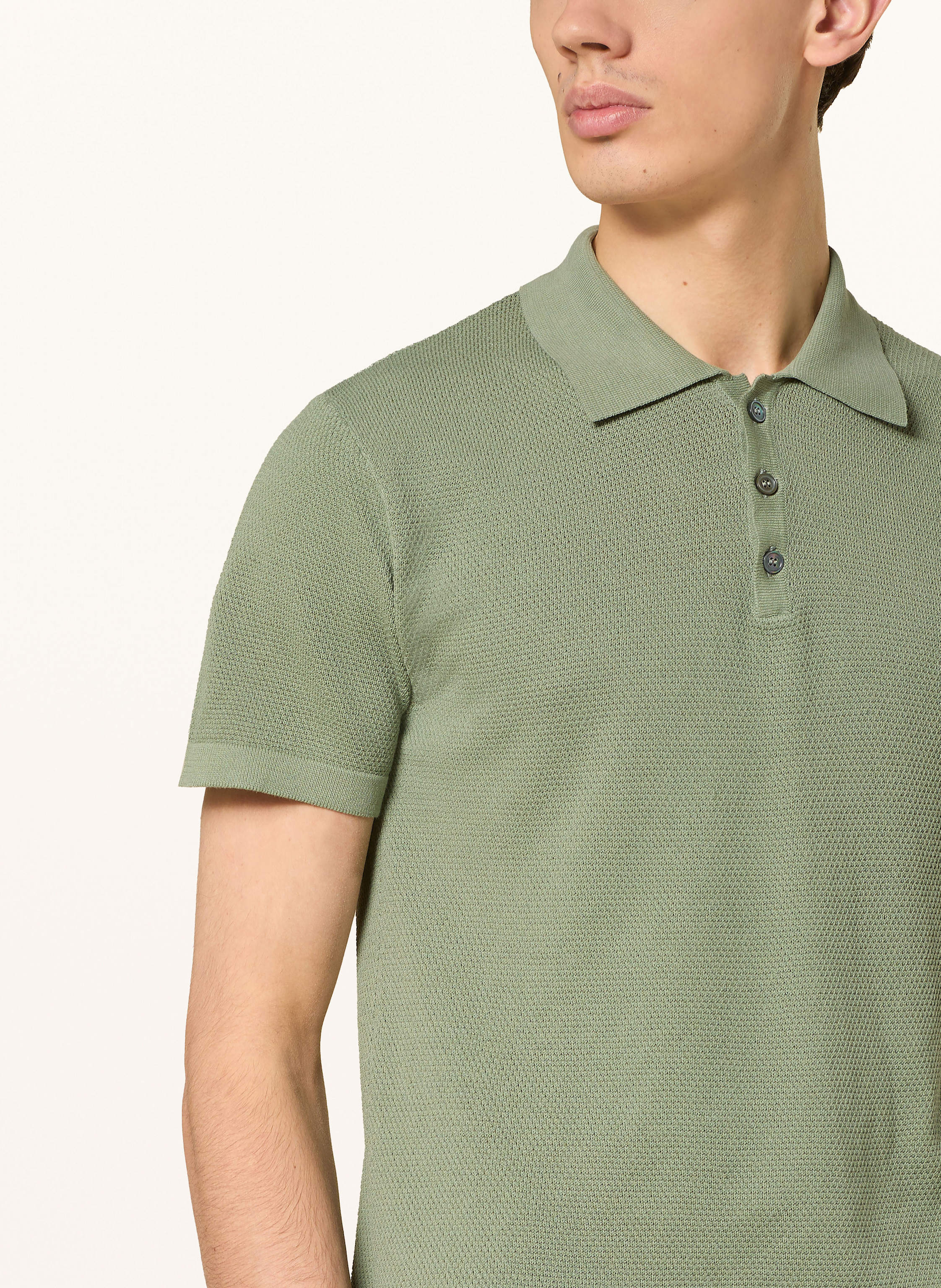 Thumbnail - Daniele Fiesoli Strick-Poloshirt gruen
