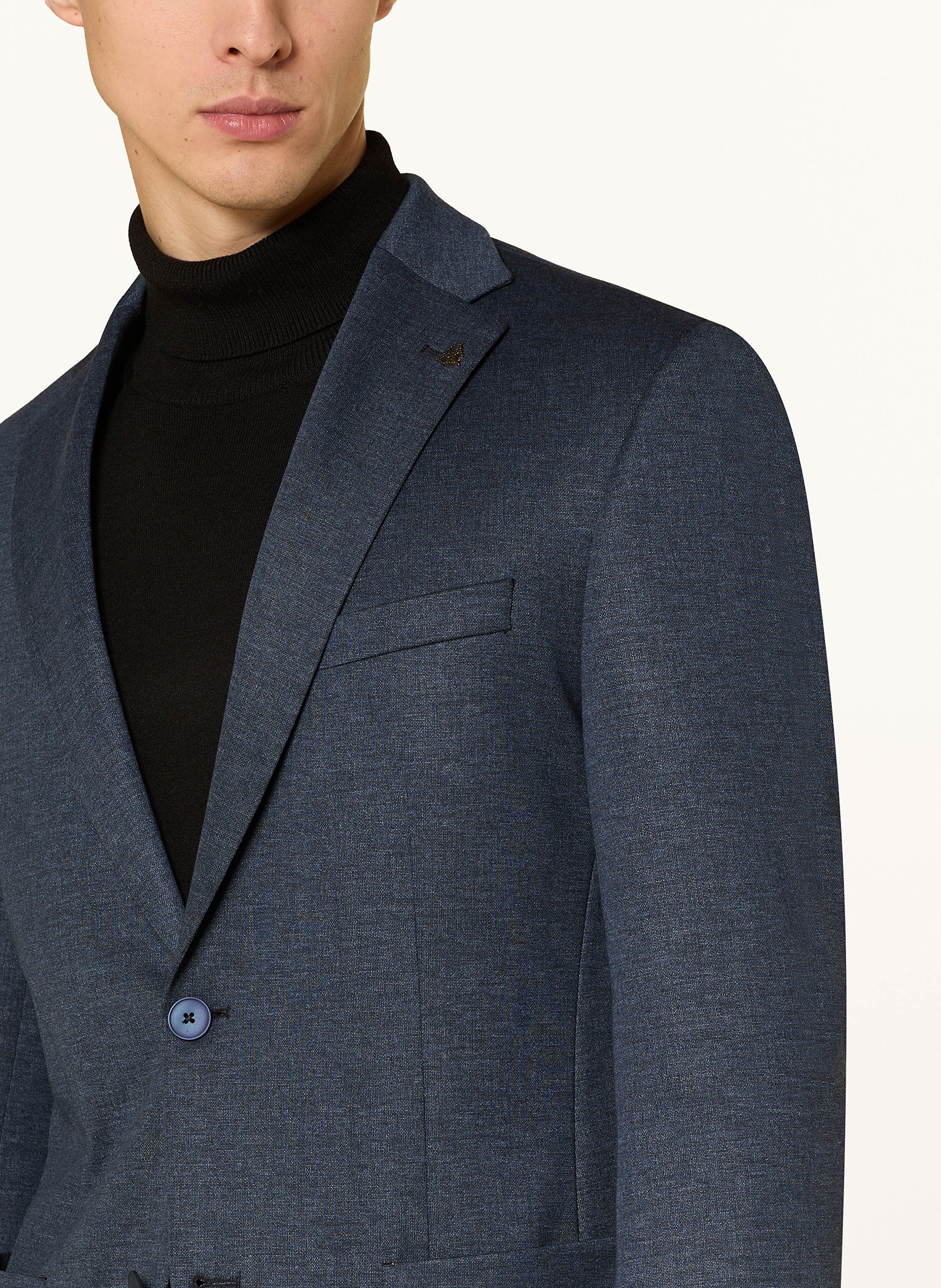 Thumbnail - Roy Robson Anzugsakko Regular Fit Aus Jersey blau