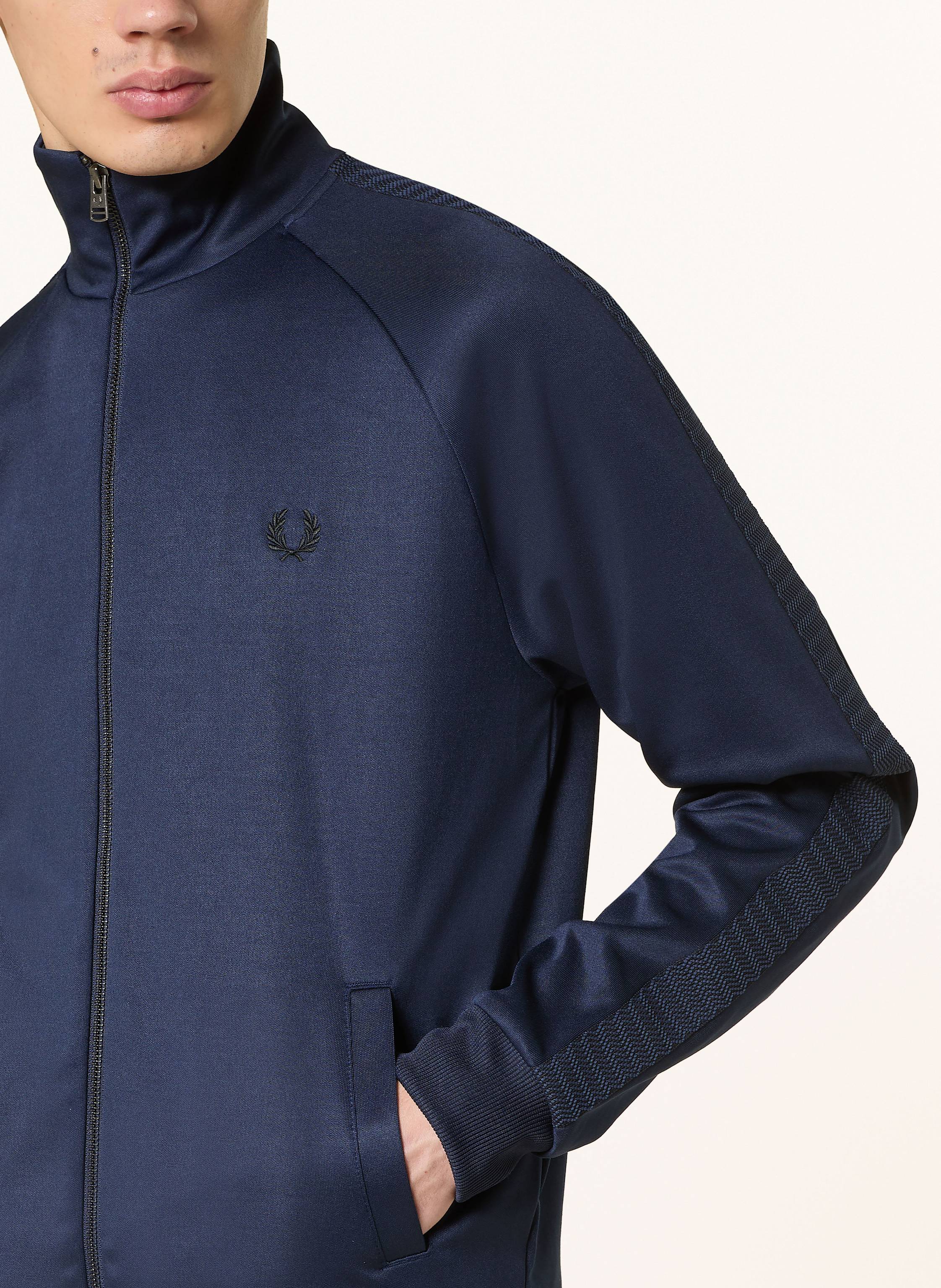 Thumbnail - Fred Perry Jacke Mit Galonstreifen blau