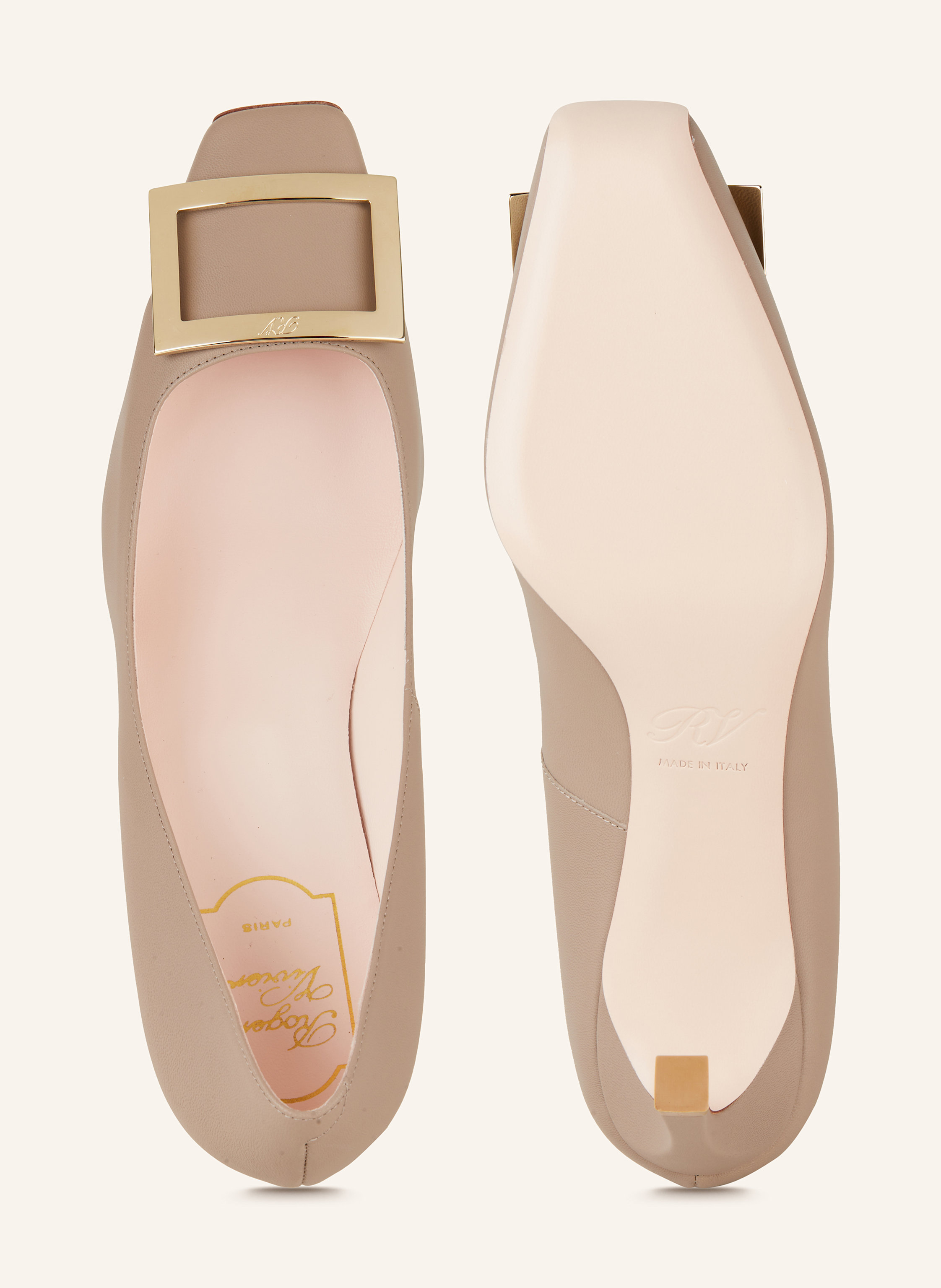 Thumbnail - Roger Vivier Pumps Belle Vivier Trompette grau