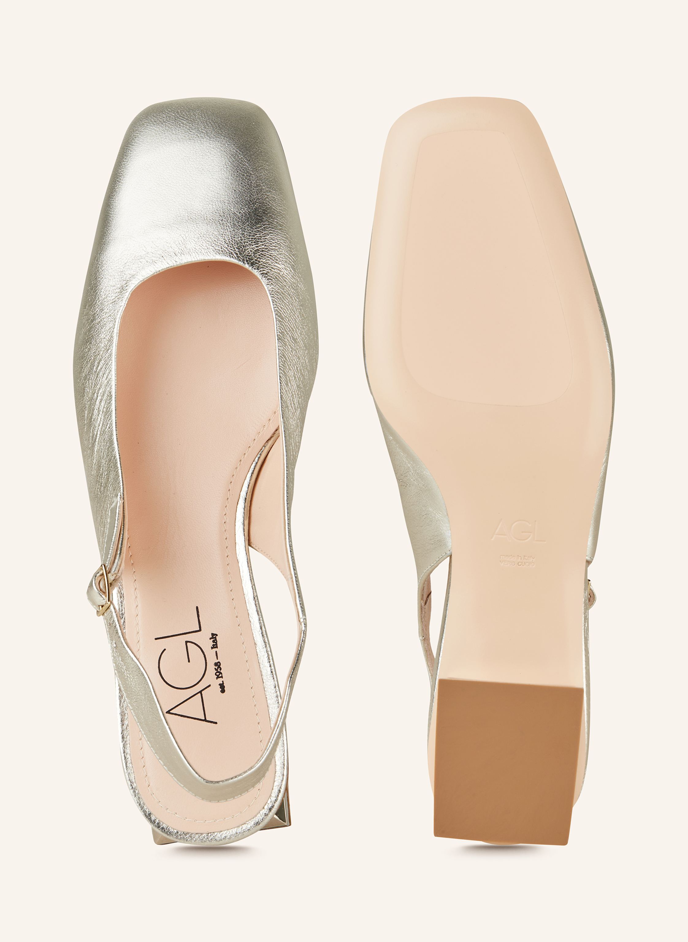 Thumbnail - Agl Slingpumps Angie gold
