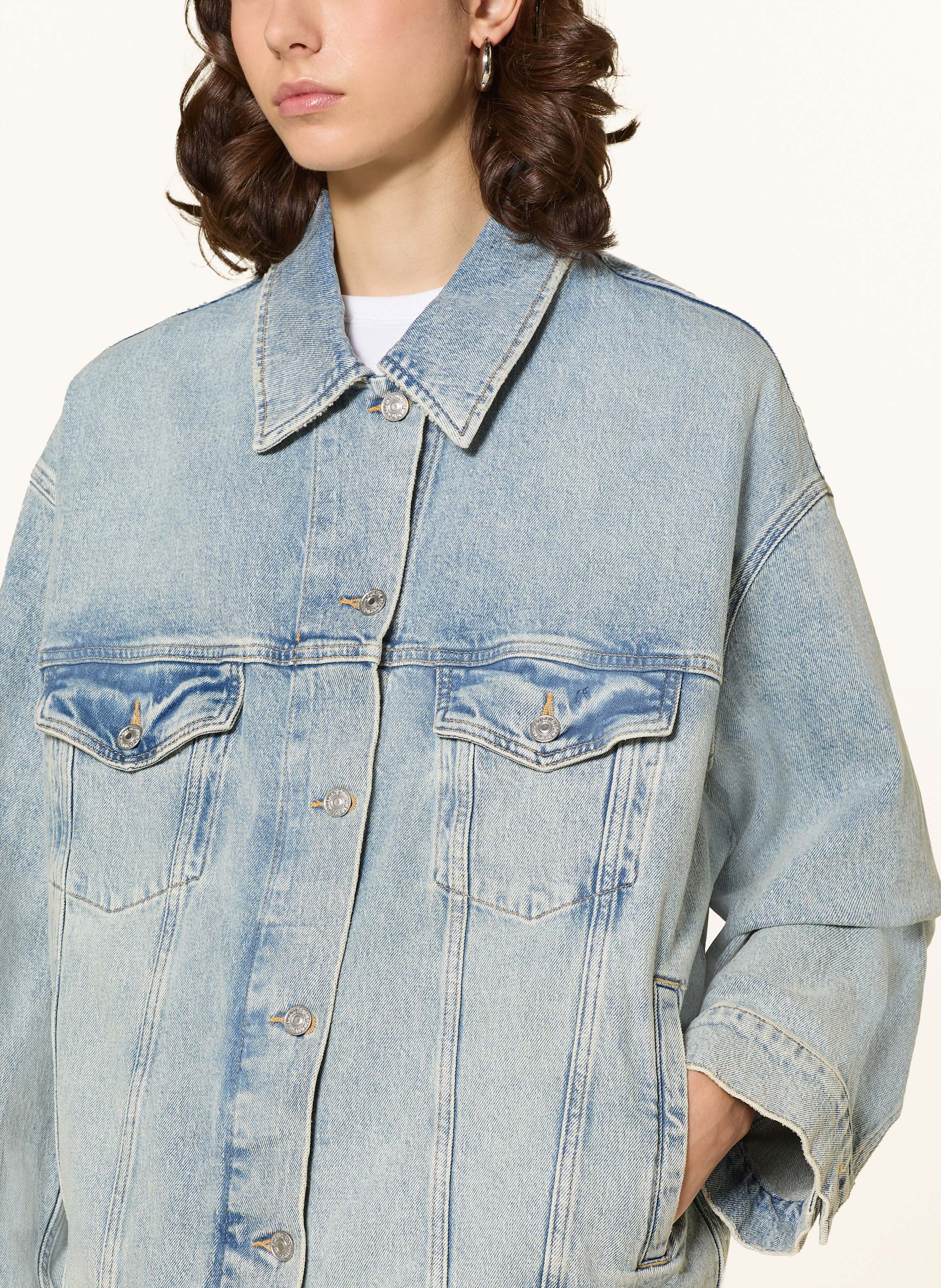 Thumbnail - 7 For All Mankind Jeansjacke Oli blau