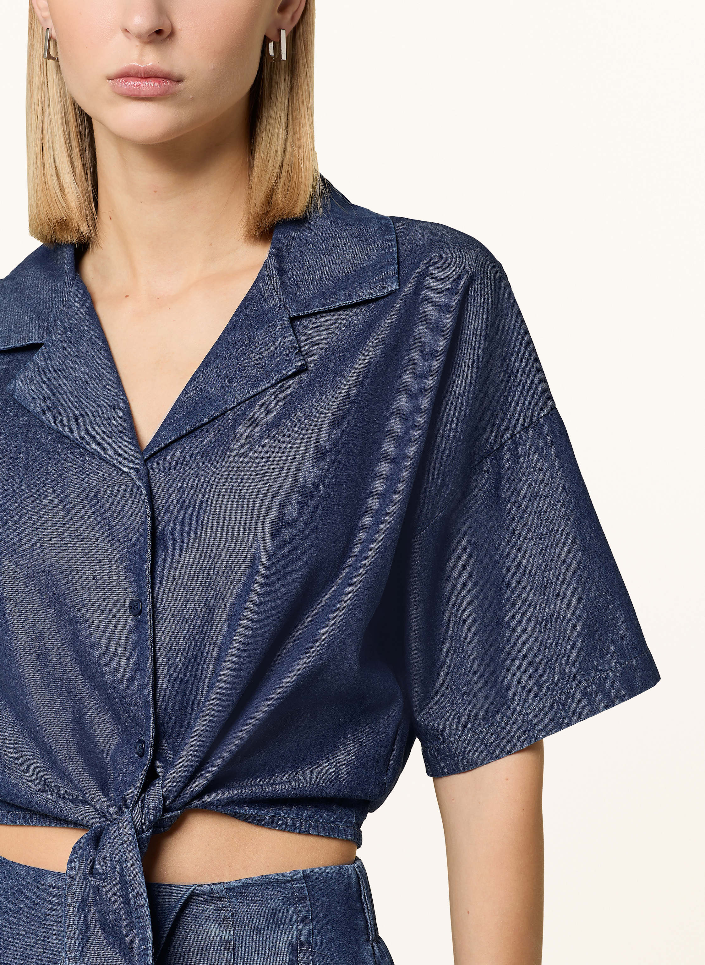 Thumbnail - Herrlicher Jeansbluse Elonie blau