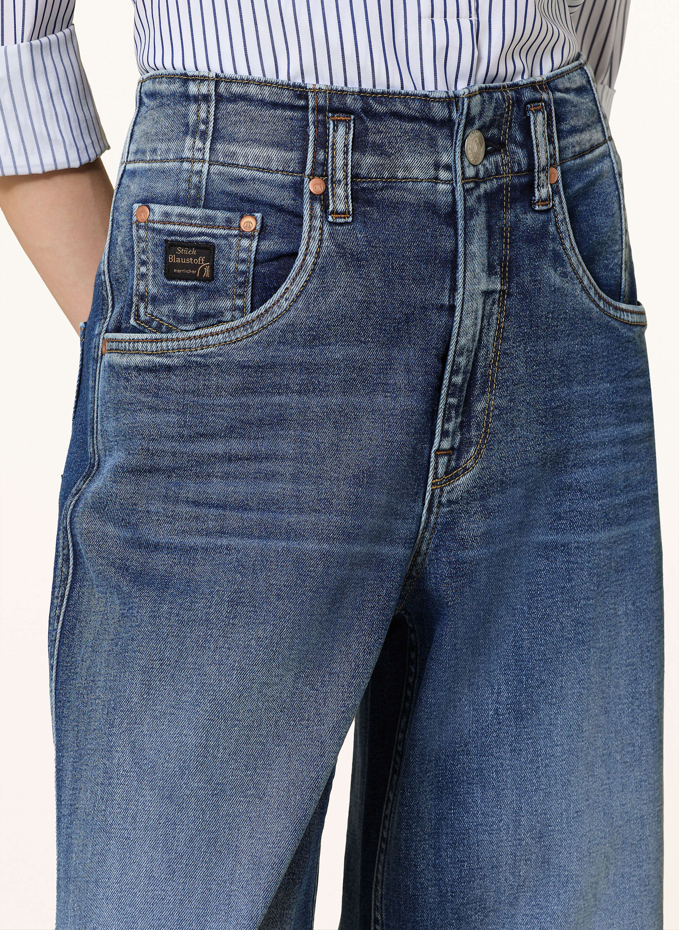 Thumbnail - Herrlicher Jeans Baggy blau
