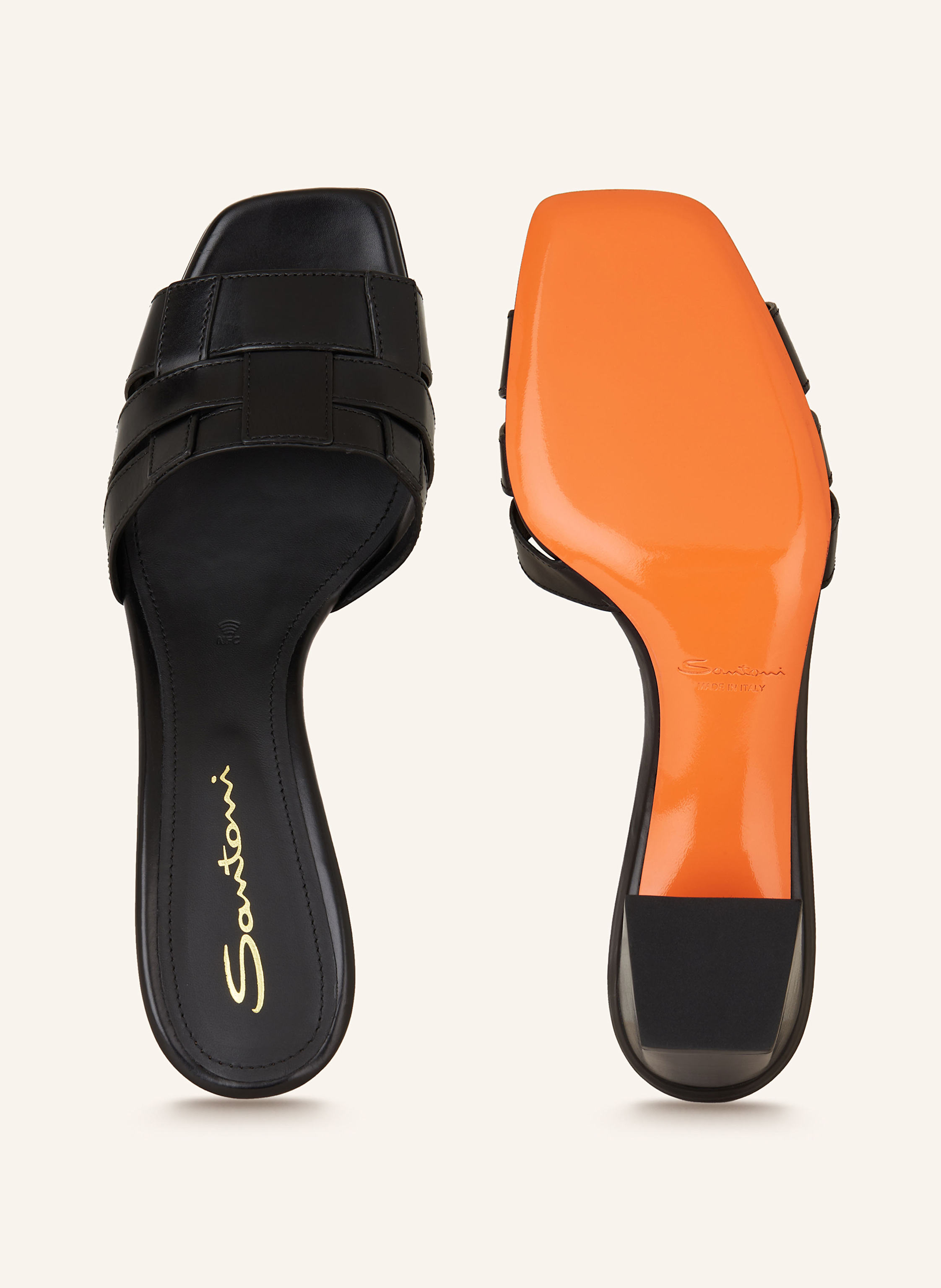 Thumbnail - Santoni Mules Venere schwarz