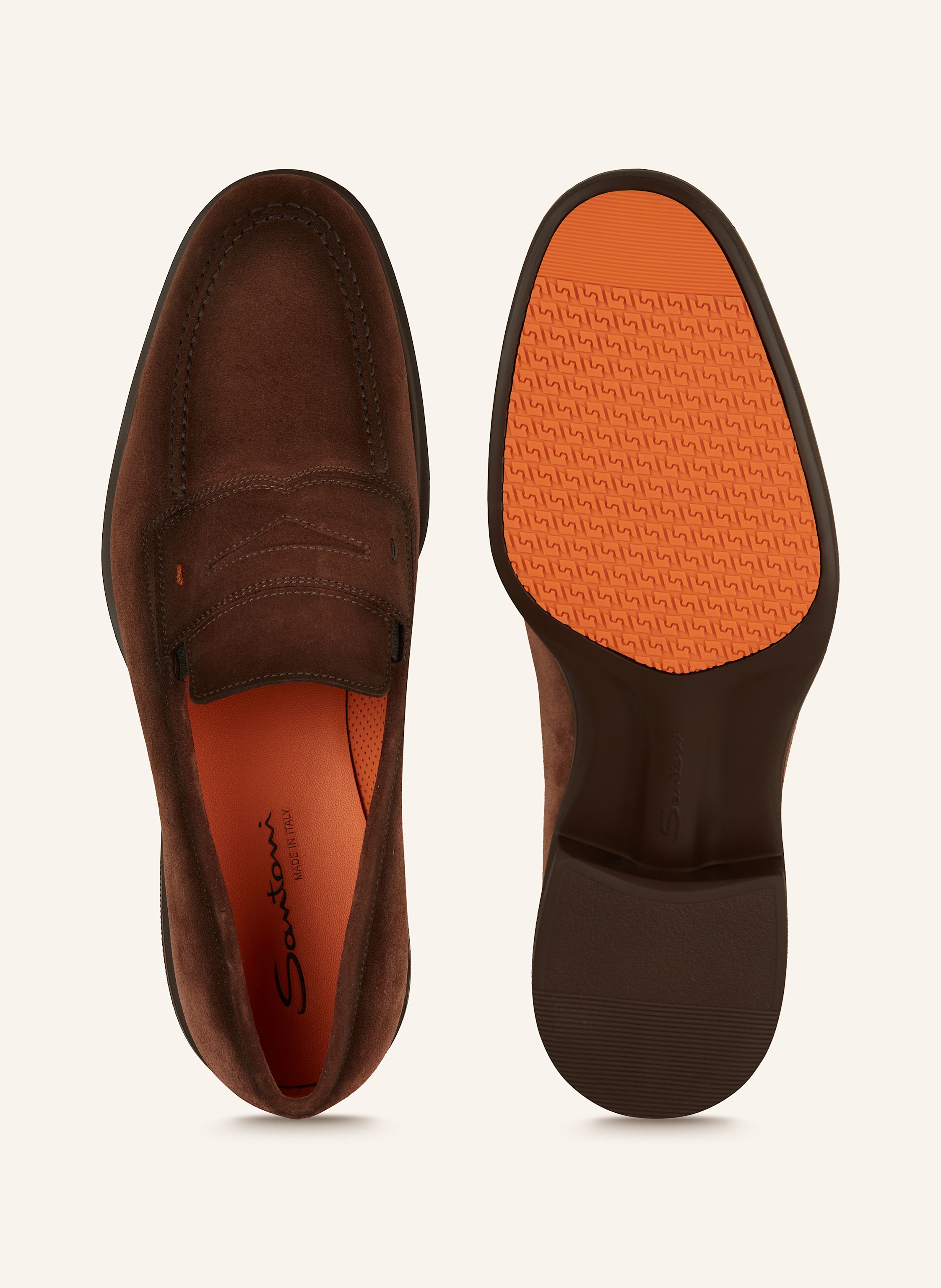 Thumbnail - Santoni Penny-Loafer Easyloafer braun
