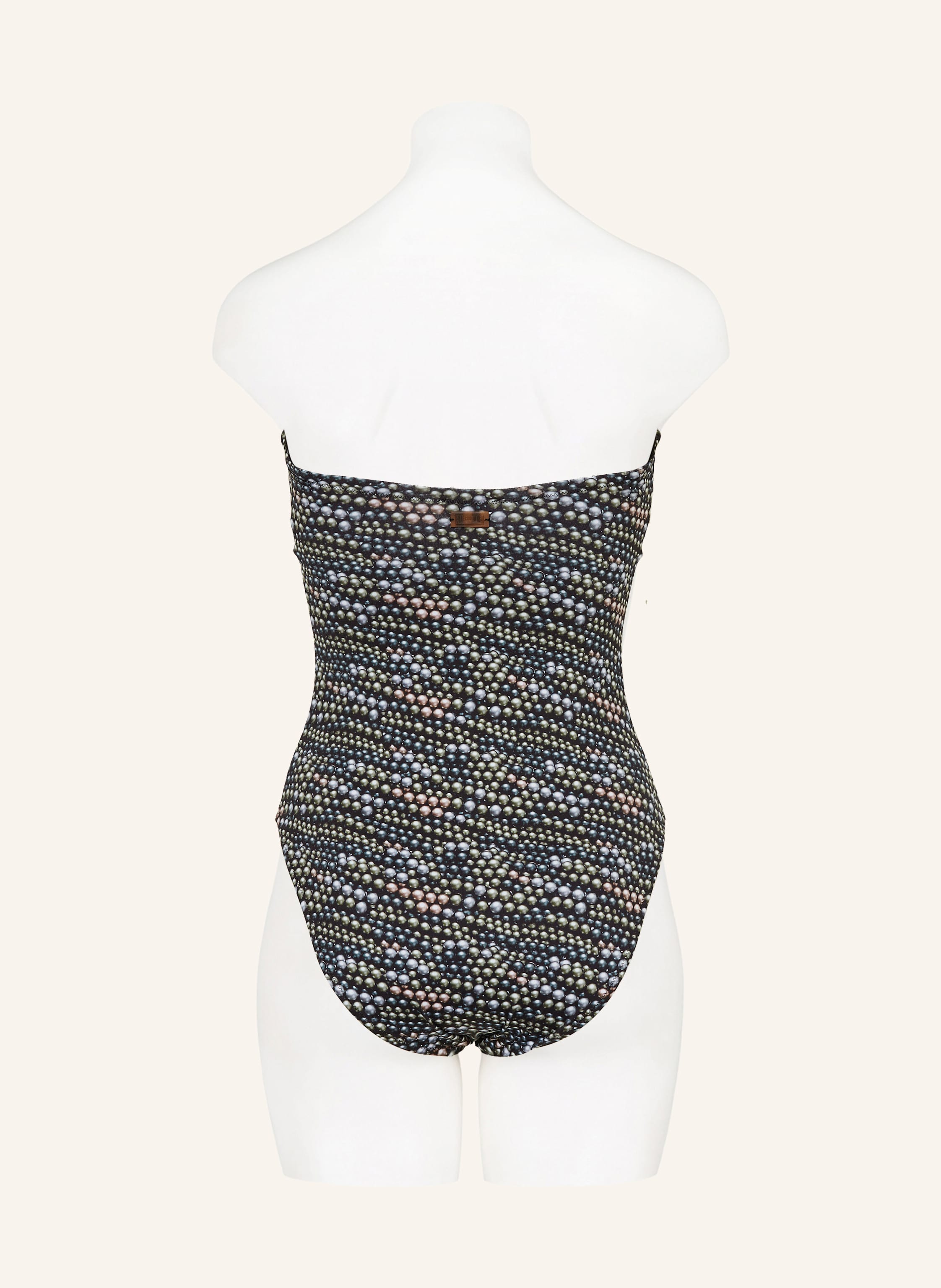 Thumbnail - Vilebrequin Bandeau-Badeanzug Pearl Facette schwarz