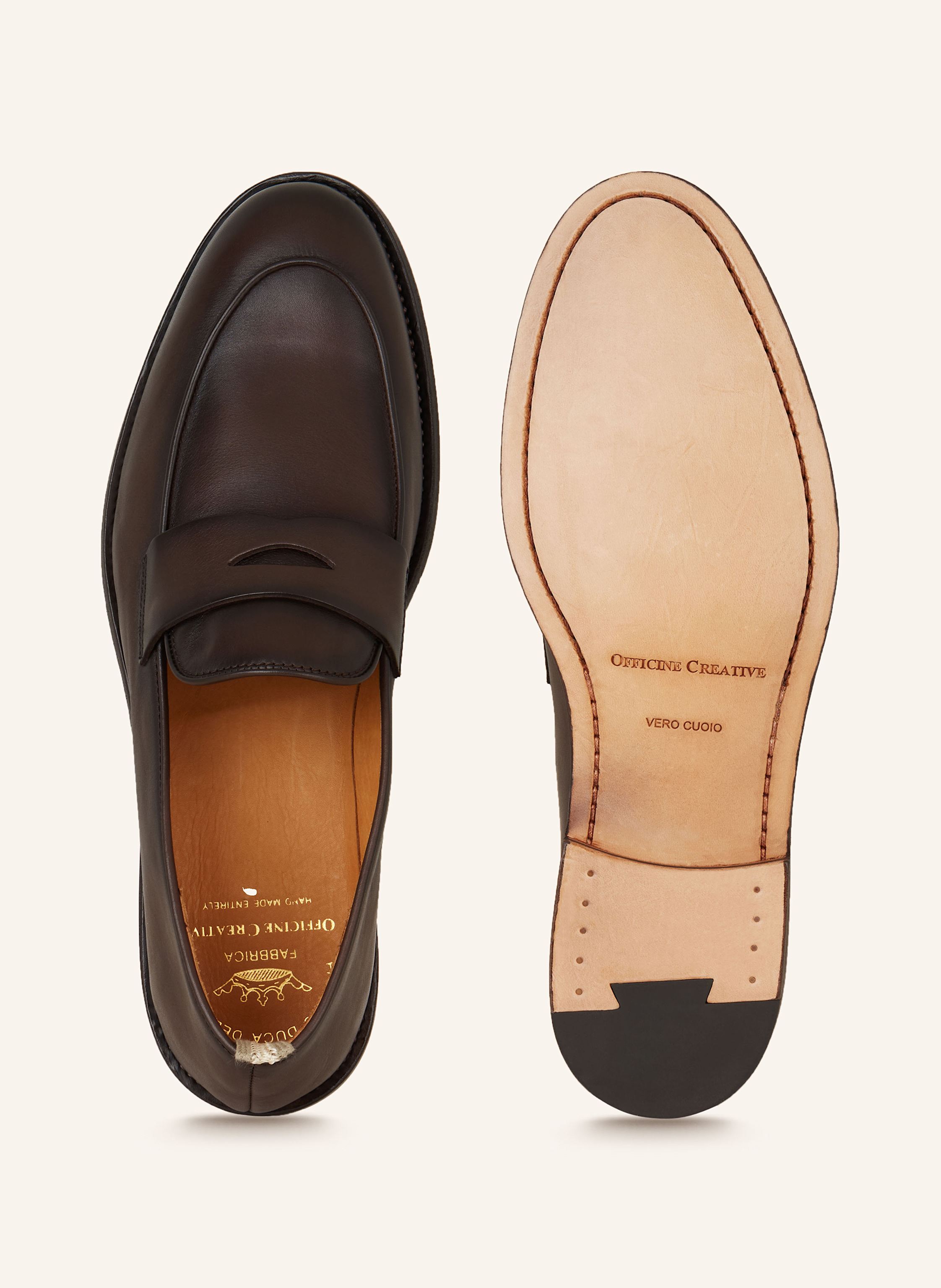 Thumbnail - Officine Creative Penny-Loafer Opera 001 braun