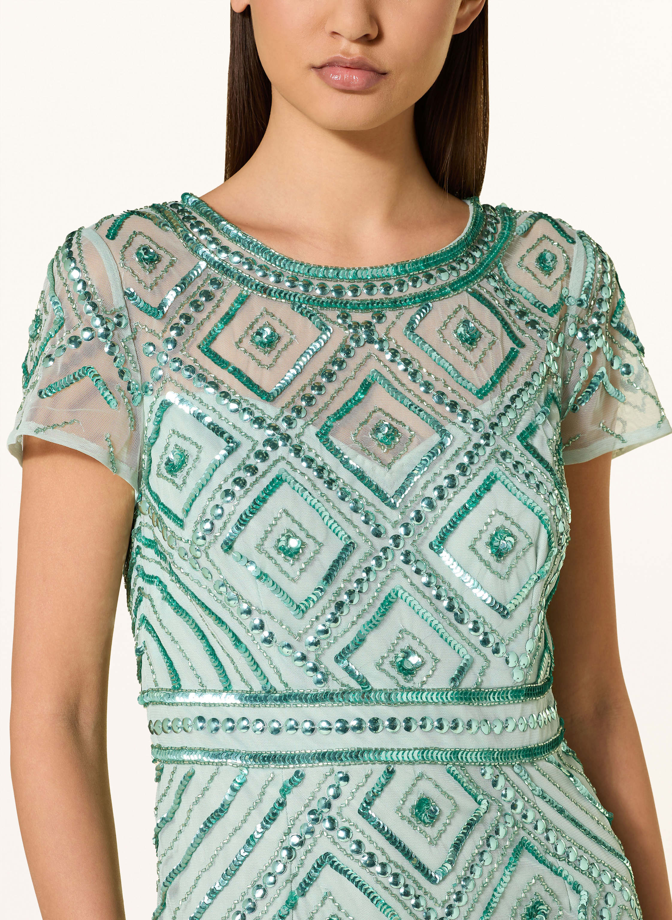 Thumbnail - Adrianna Papell Abendkleid Mit Schmucksteinen gruen