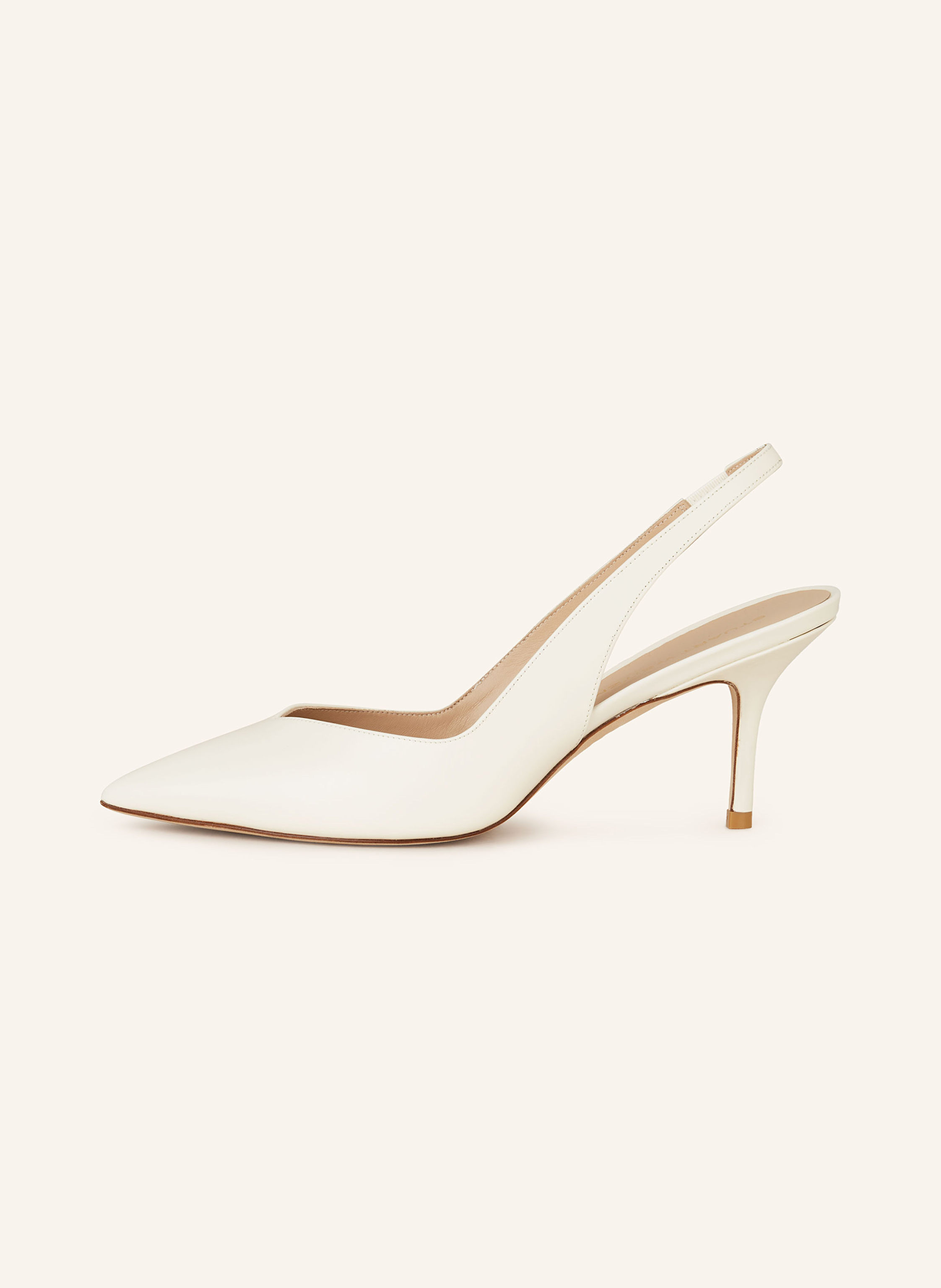 Thumbnail - Stuart Weitzman Slingpumps Eva 75 beige