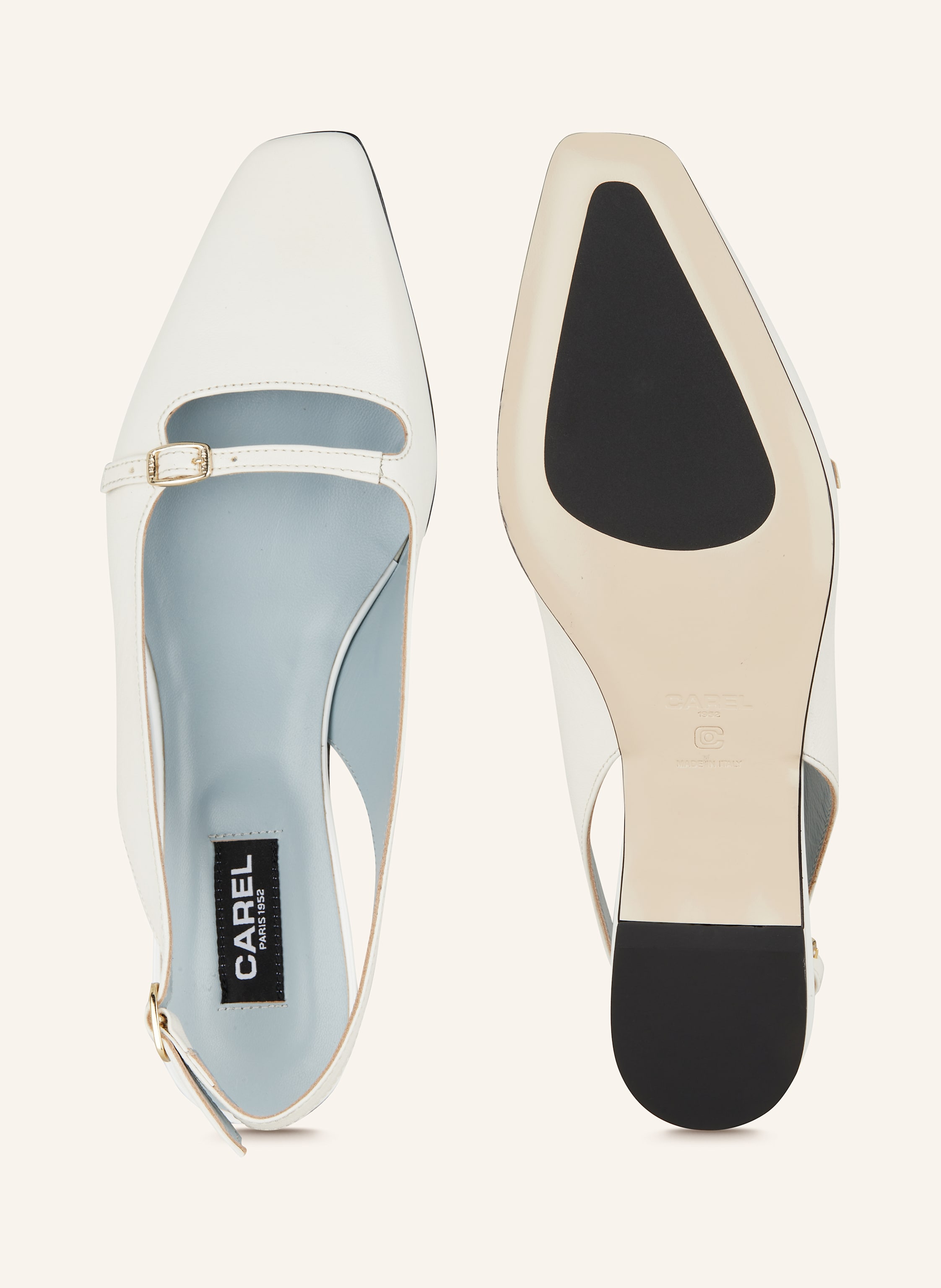 Thumbnail - Carel Slingballerinas Ninon weiss