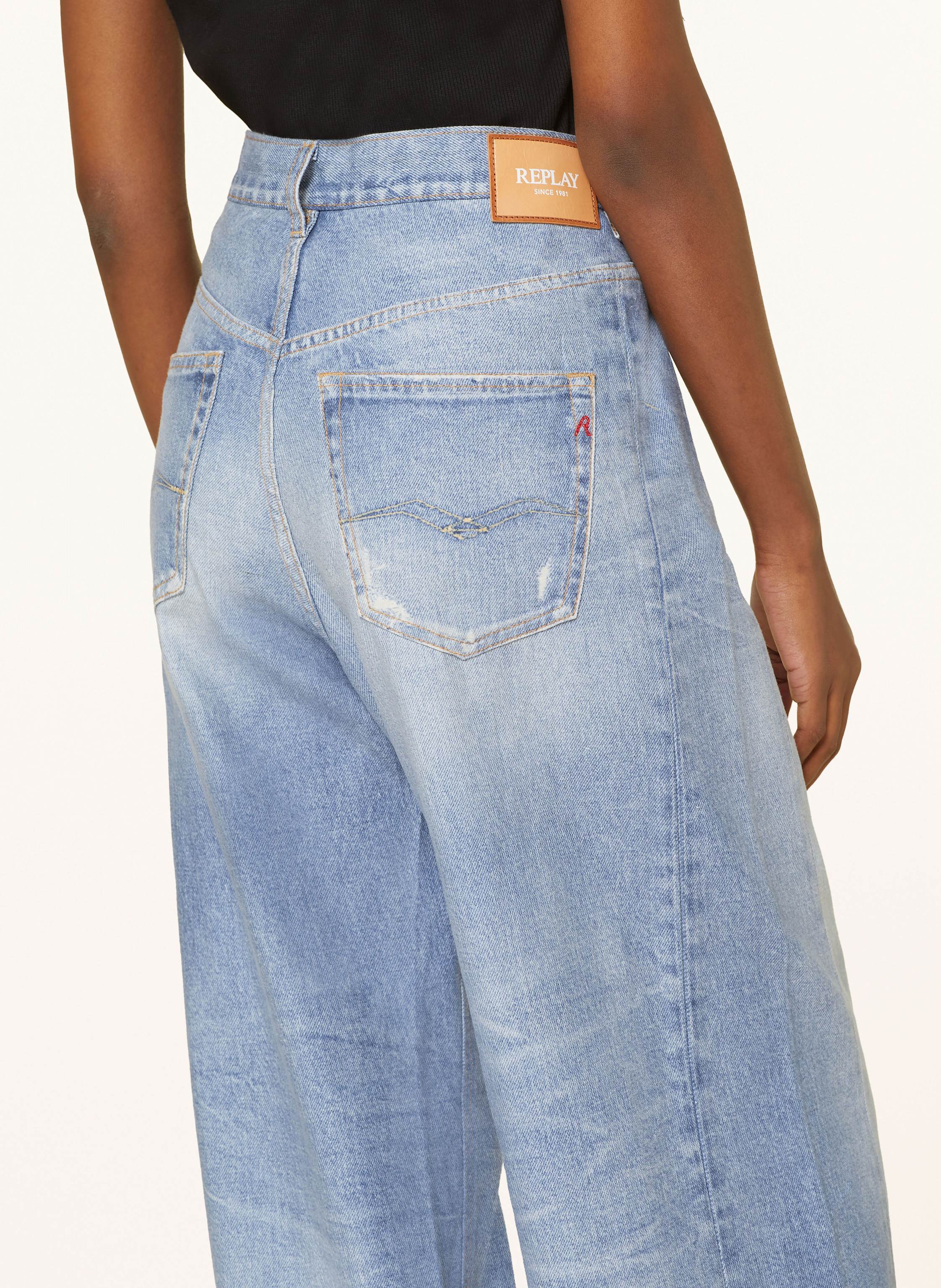 Thumbnail - Replay Flared Jeans Narja blau