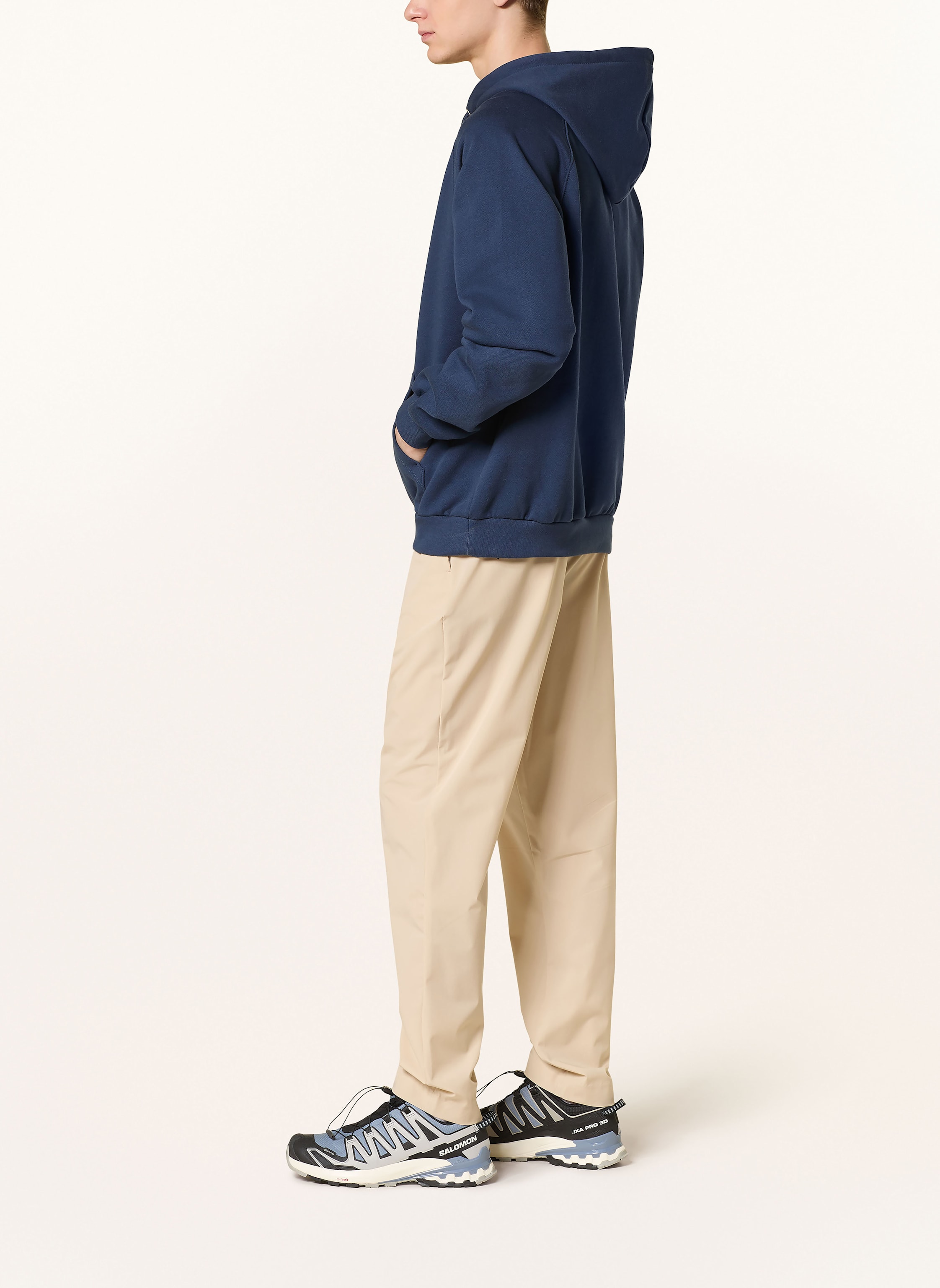 Thumbnail - Manors Hoodie Organic Logo blau