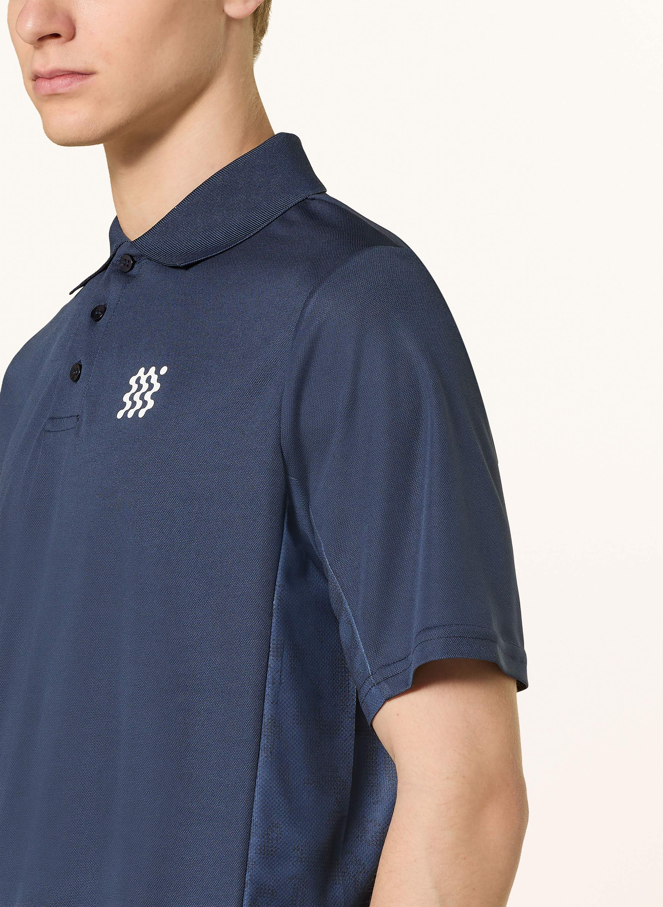 Thumbnail - Manors Funktions-Poloshirt The Course blau