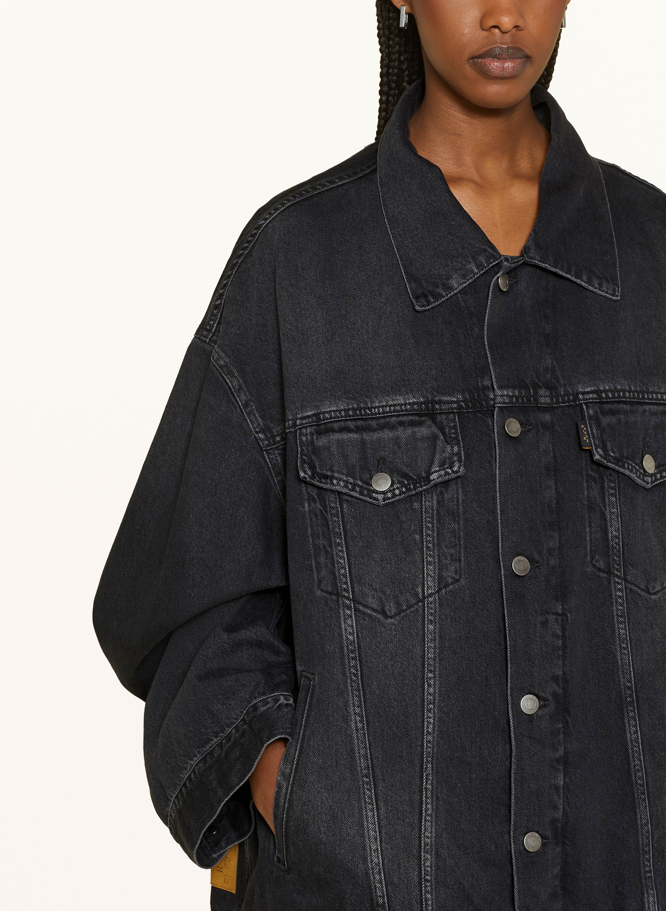Thumbnail - Haikure Jeansjacke Janet schwarz