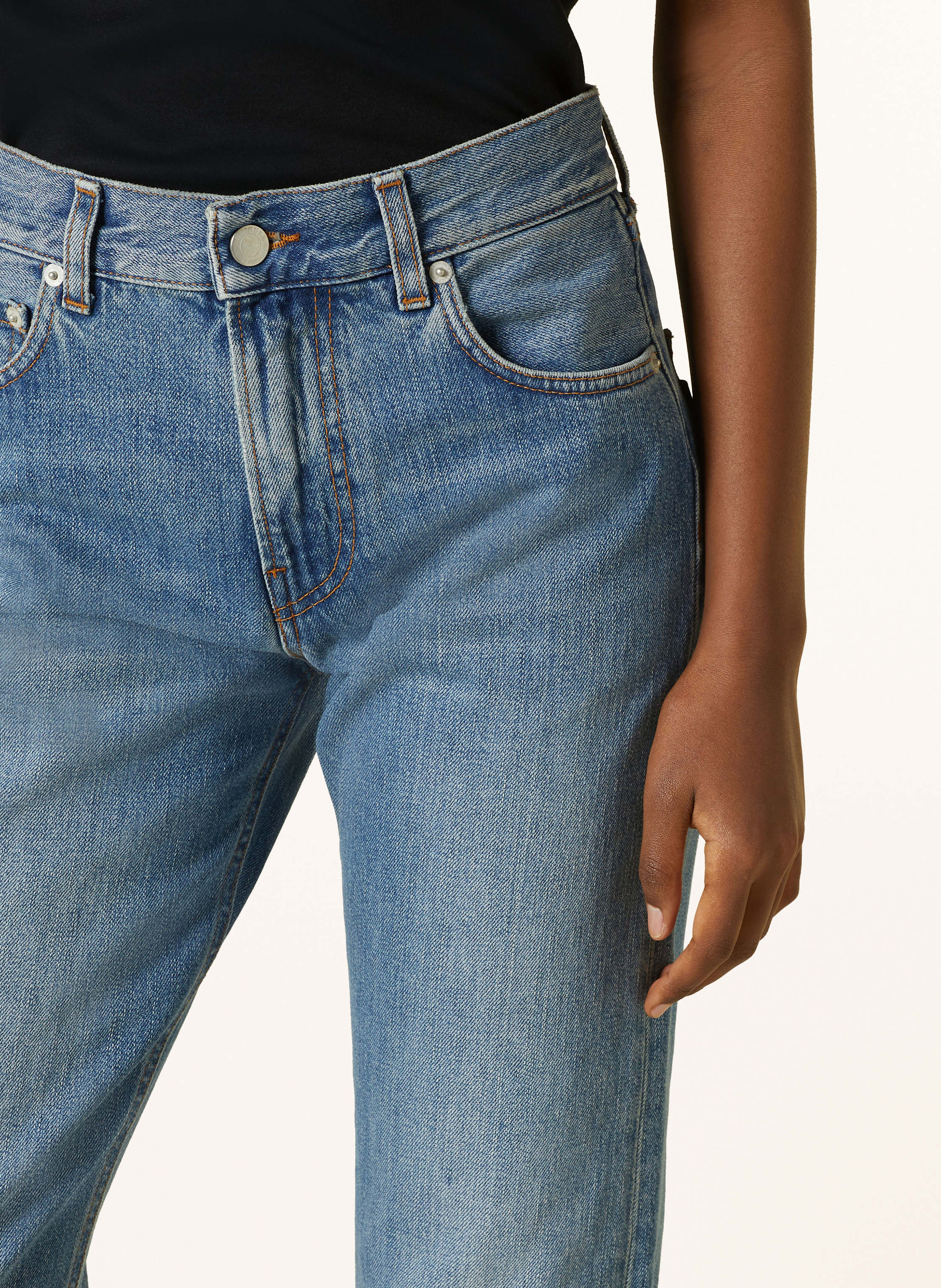 Thumbnail - Haikure Straight Jeans Cleo blau