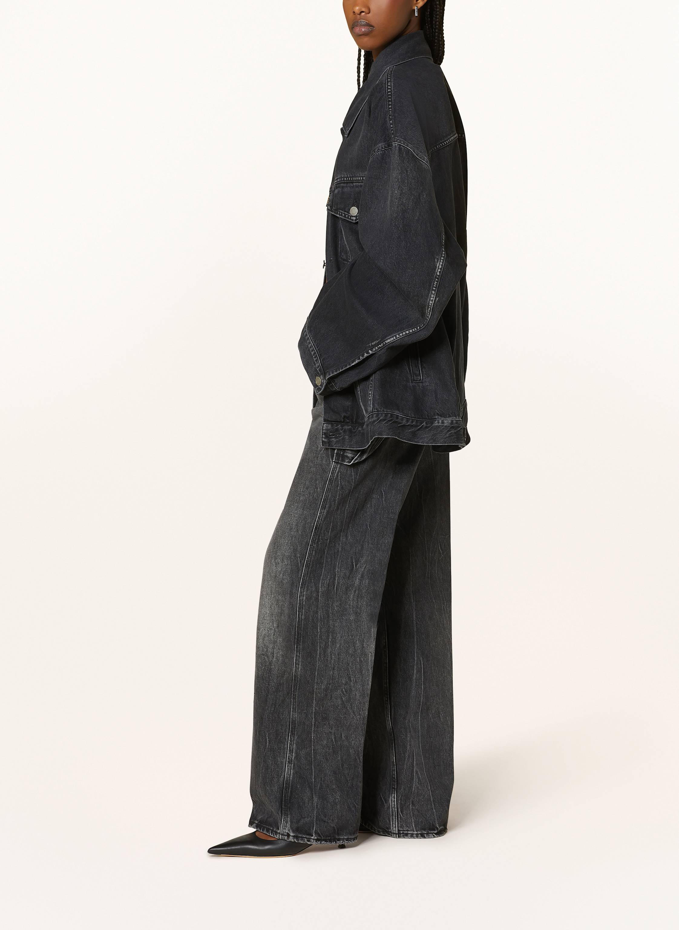 Thumbnail - Haikure Straight Jeans Winona schwarz