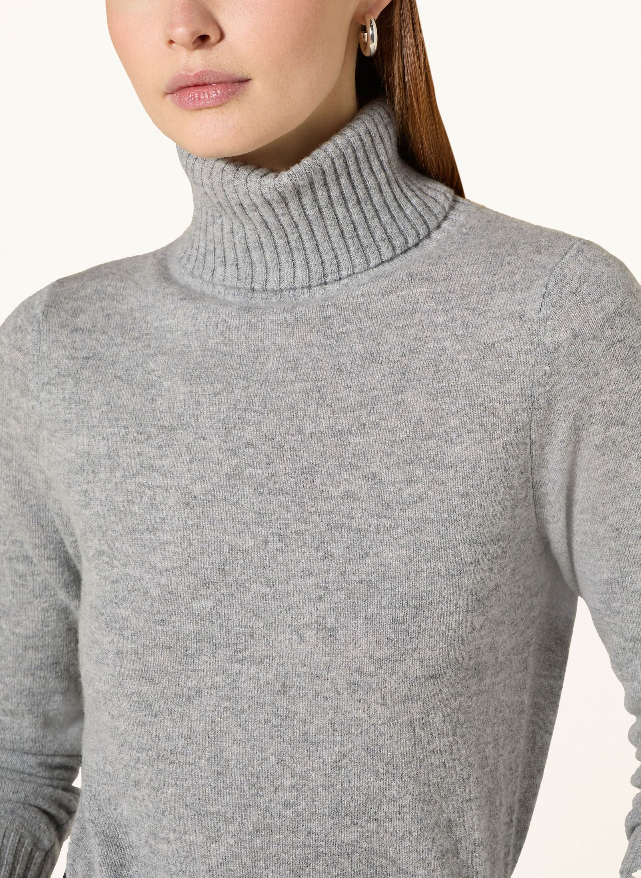 Thumbnail - Ftc Cashmere Rollkragenpullover Aus Cashmere grau