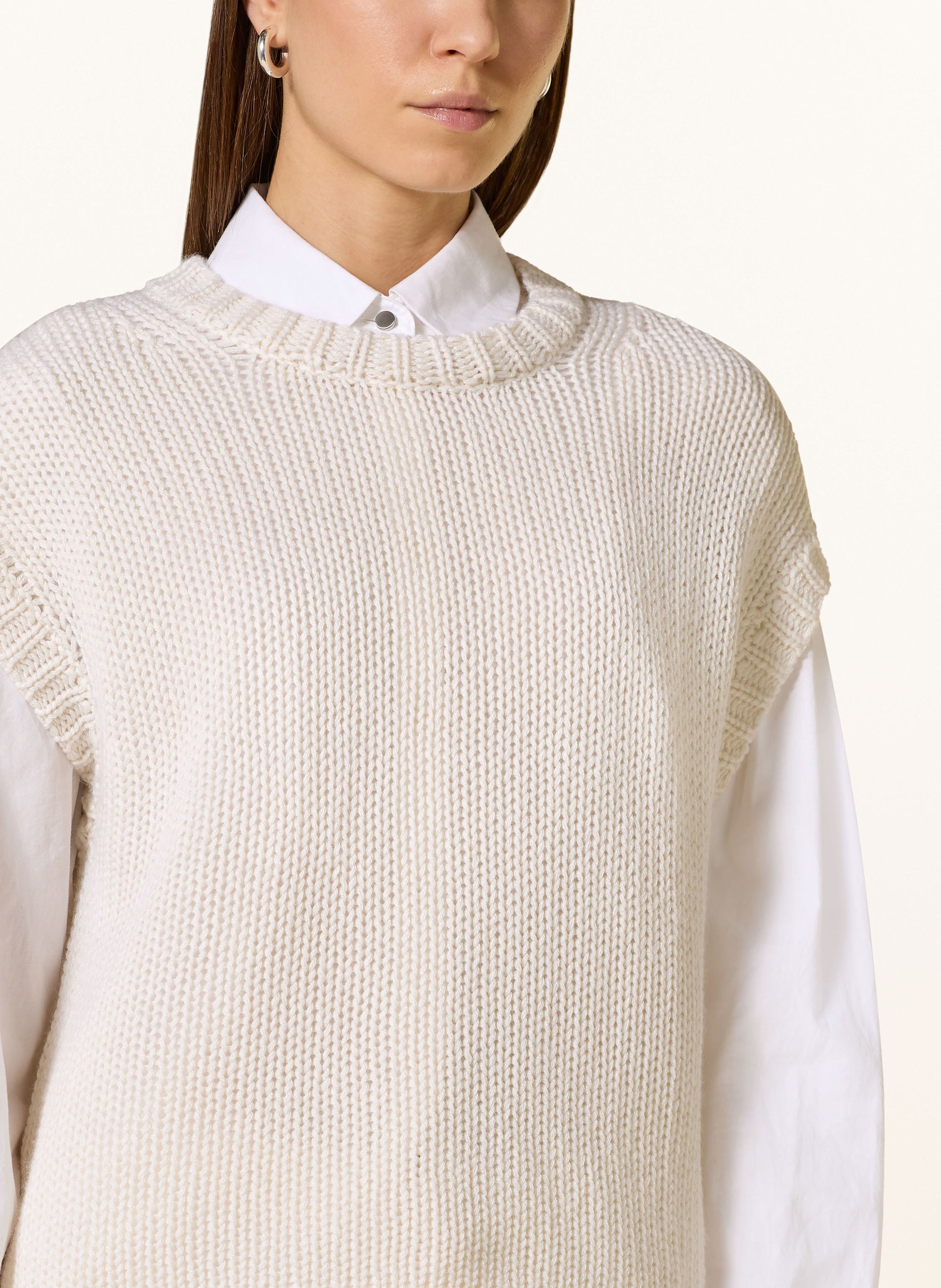 Thumbnail - Ftc Cashmere Pullunder Mit Cashmere weiss