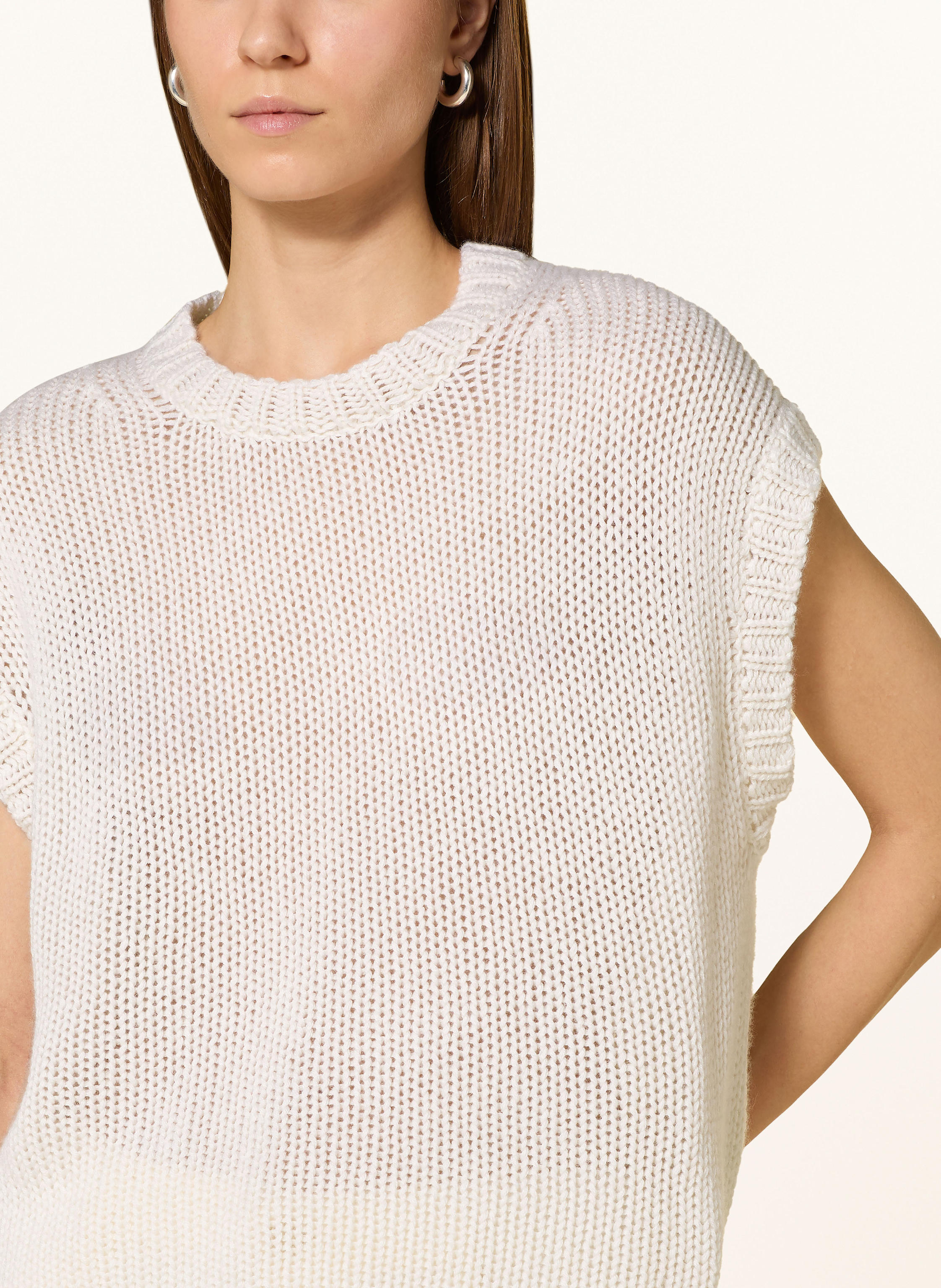 Thumbnail - Ftc Cashmere Pullunder Mit Cashmere weiss