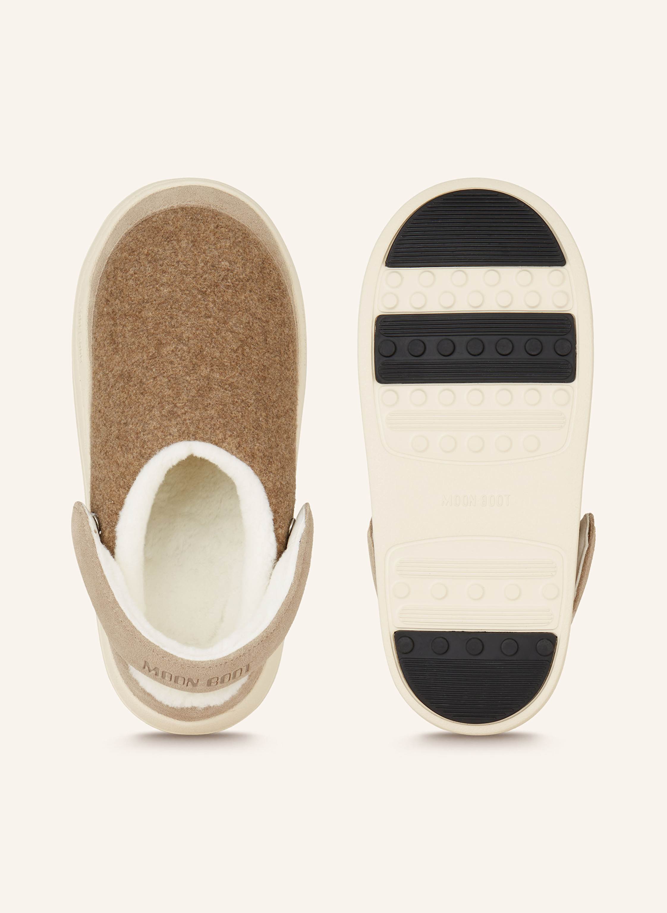 Thumbnail - Moon Boot Pantoletten Park Clog Felt beige