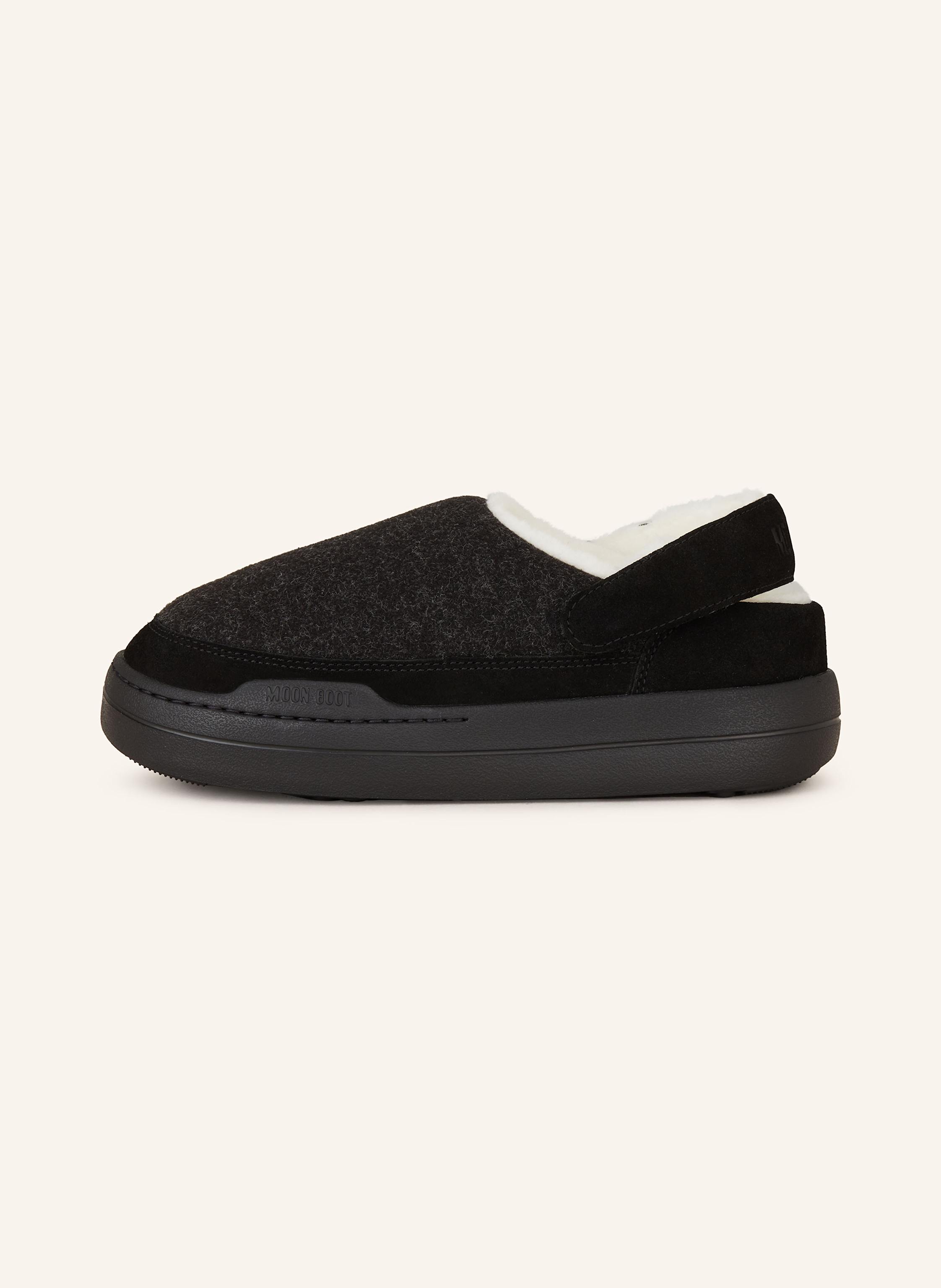 Thumbnail - Moon Boot Pantoletten Park Clog Felt schwarz