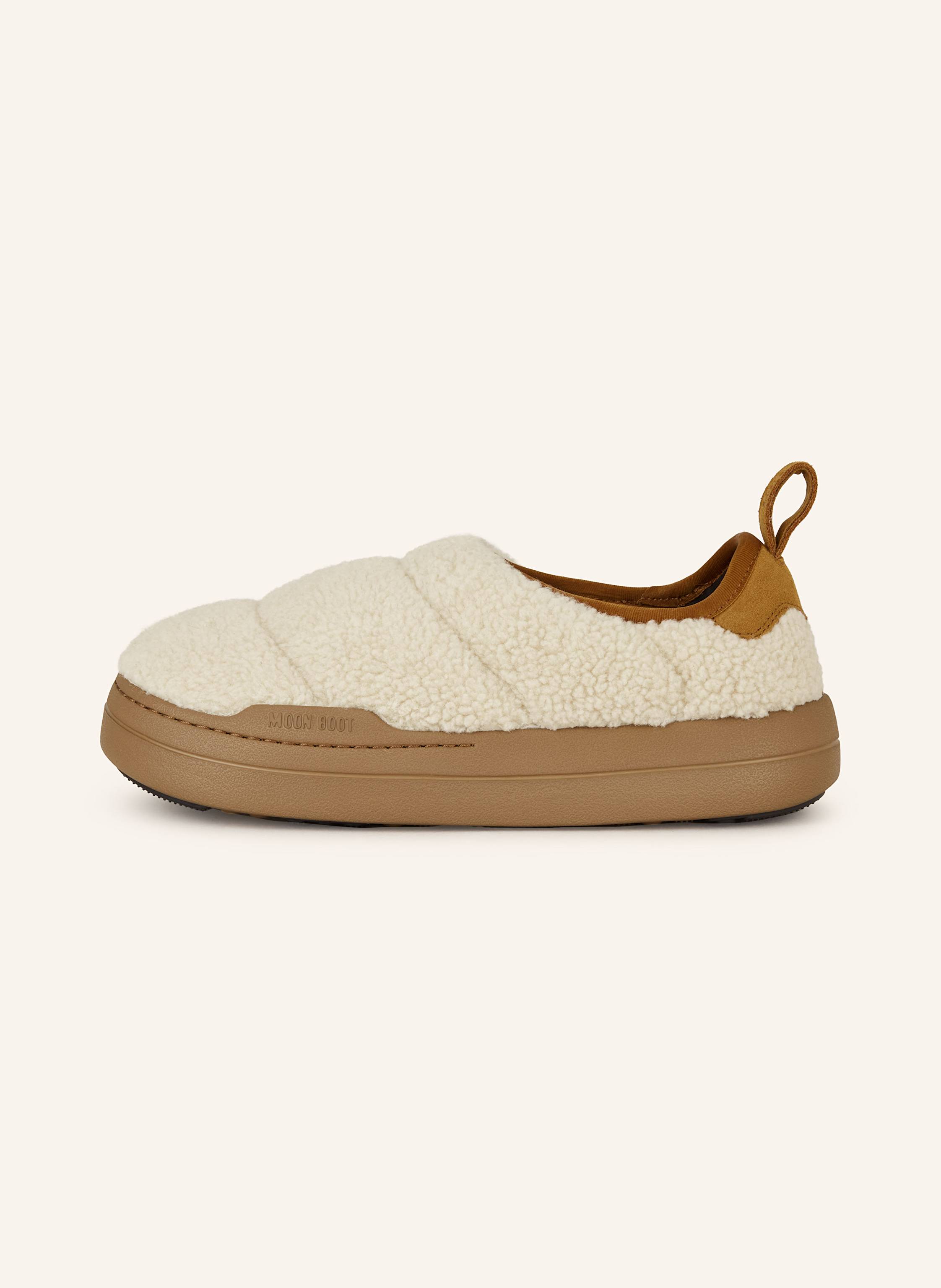 Thumbnail - Moon Boot Plateau-Slipper Park Puffer Fleece braun