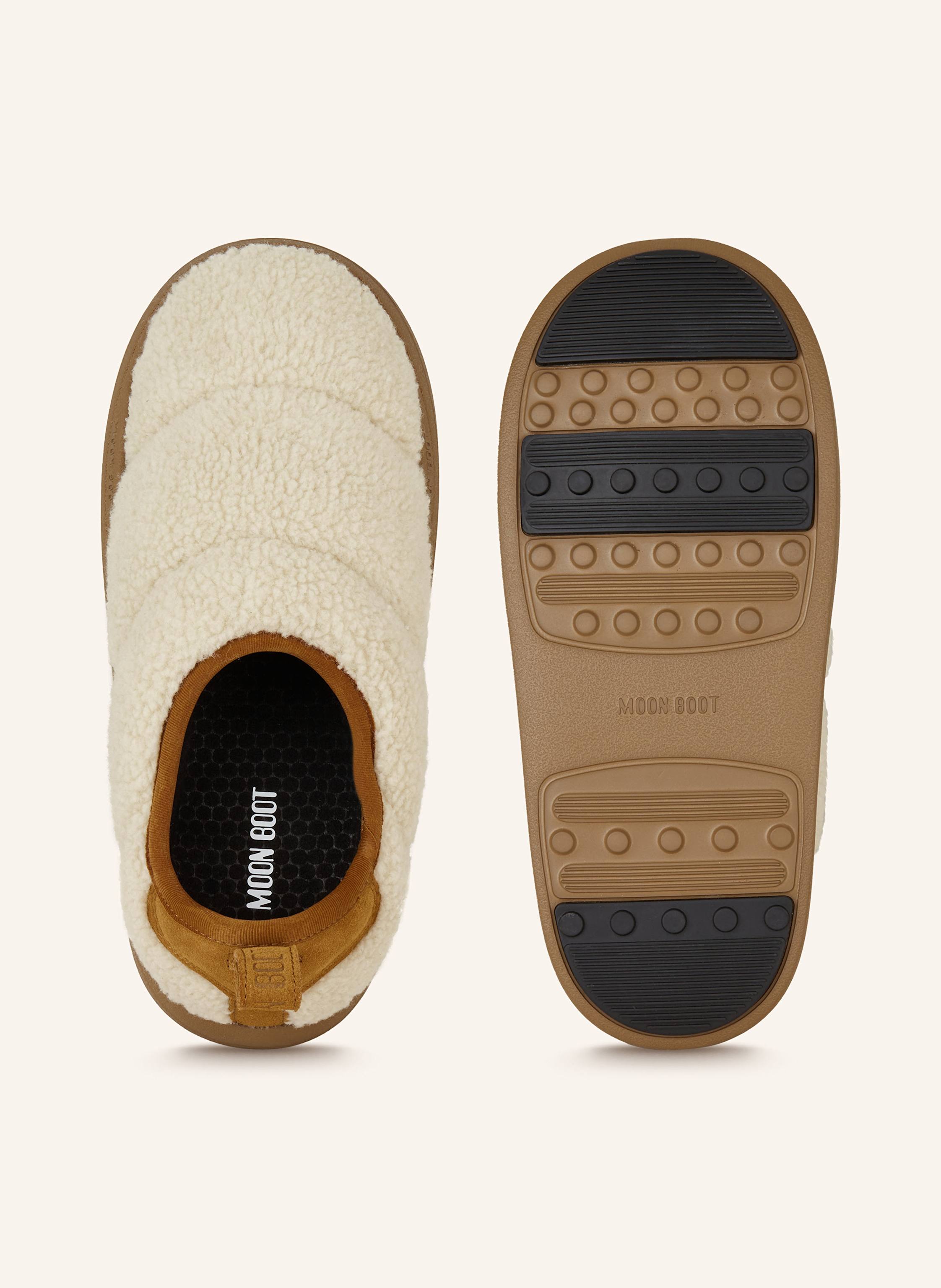 Thumbnail - Moon Boot Plateau-Slipper Park Puffer Fleece braun