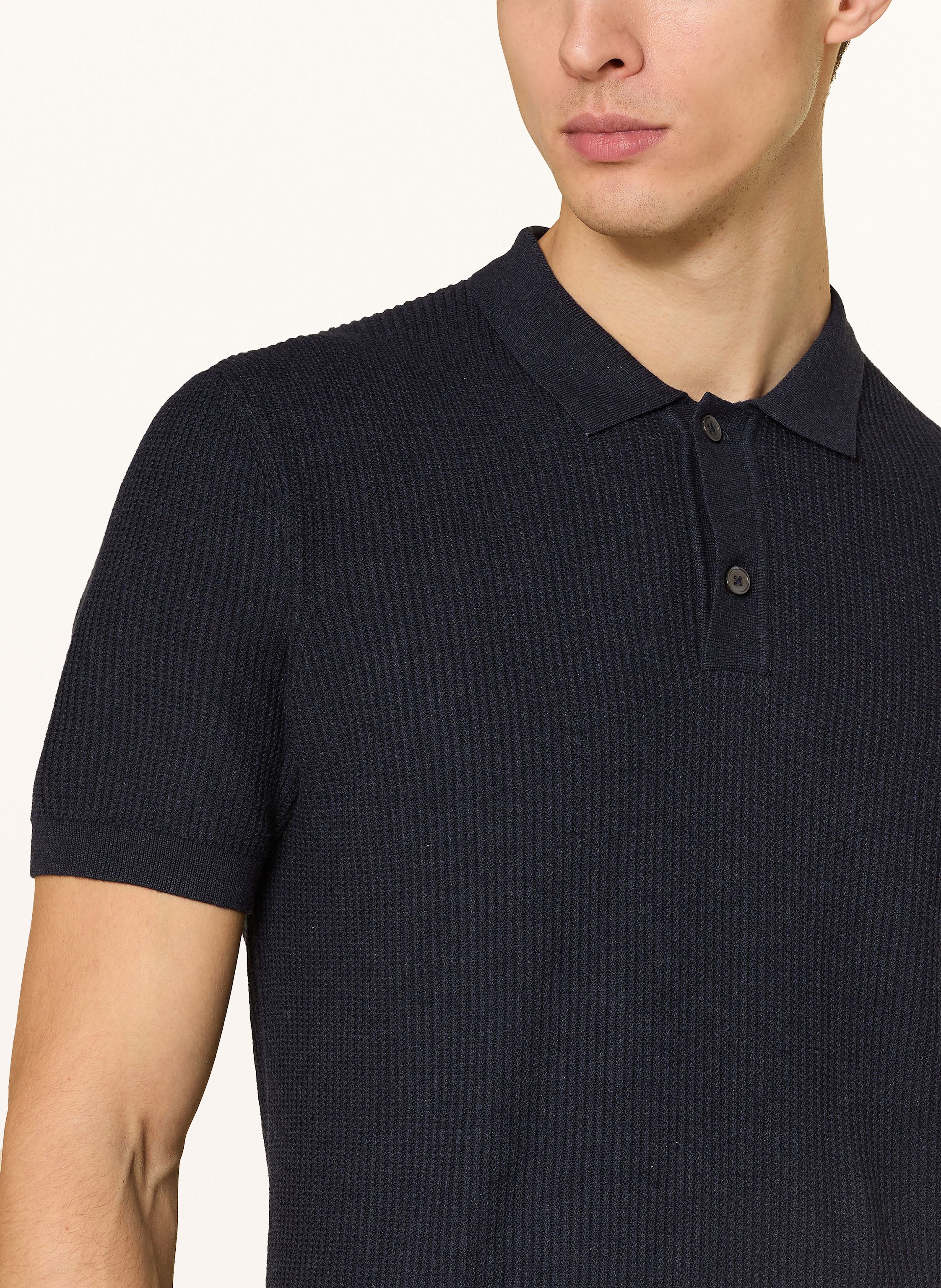 Thumbnail - Nowadays Strick-Poloshirt blau