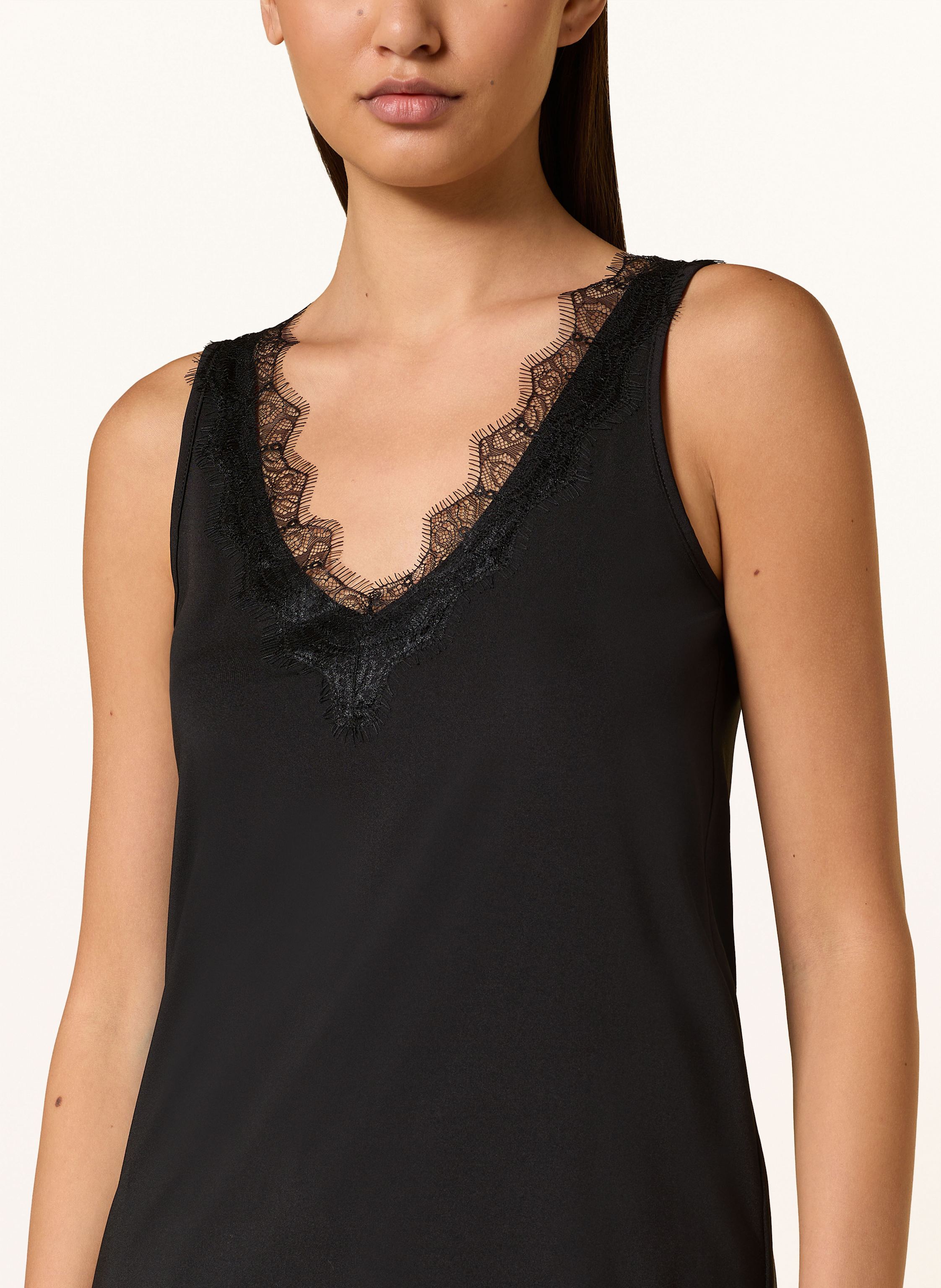 Thumbnail - Rosemunde Top Billie Mit Spitze schwarz