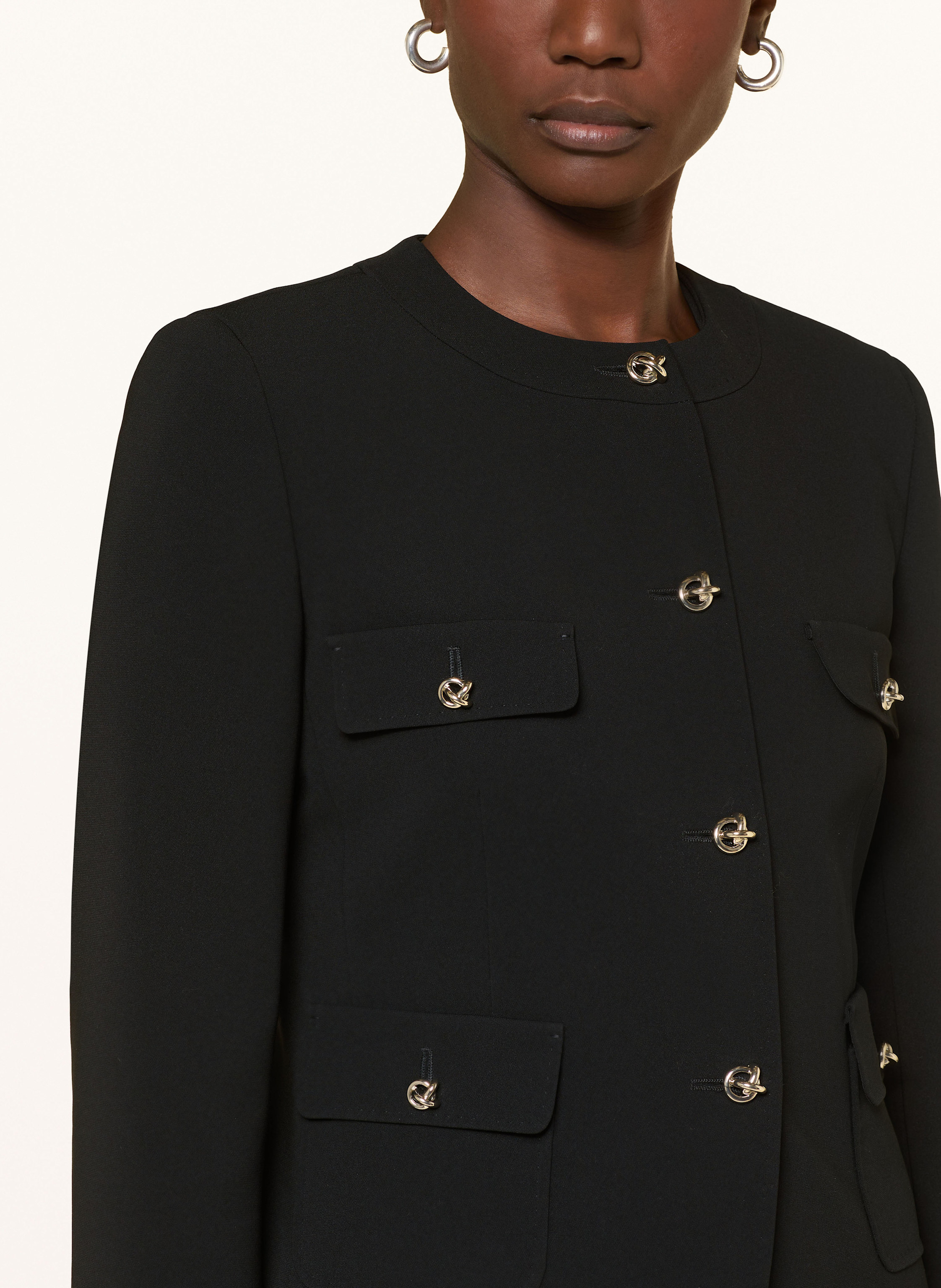 Thumbnail - Max Mara Studio Kastenjacke Yana schwarz