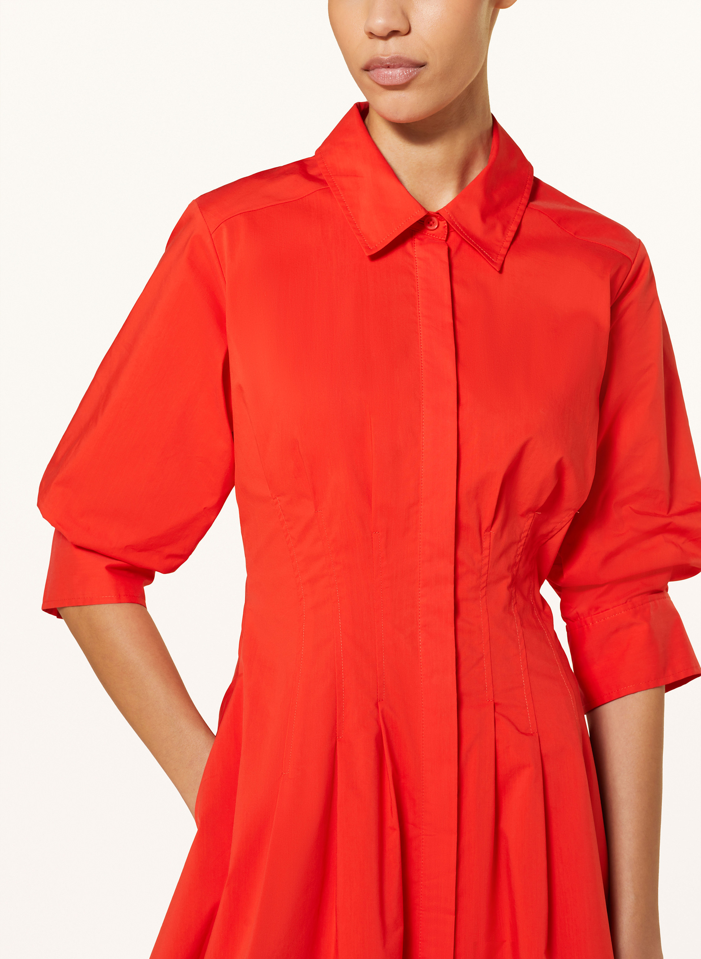 Thumbnail - Simkhai Hemdblusenkleid Jazz rot