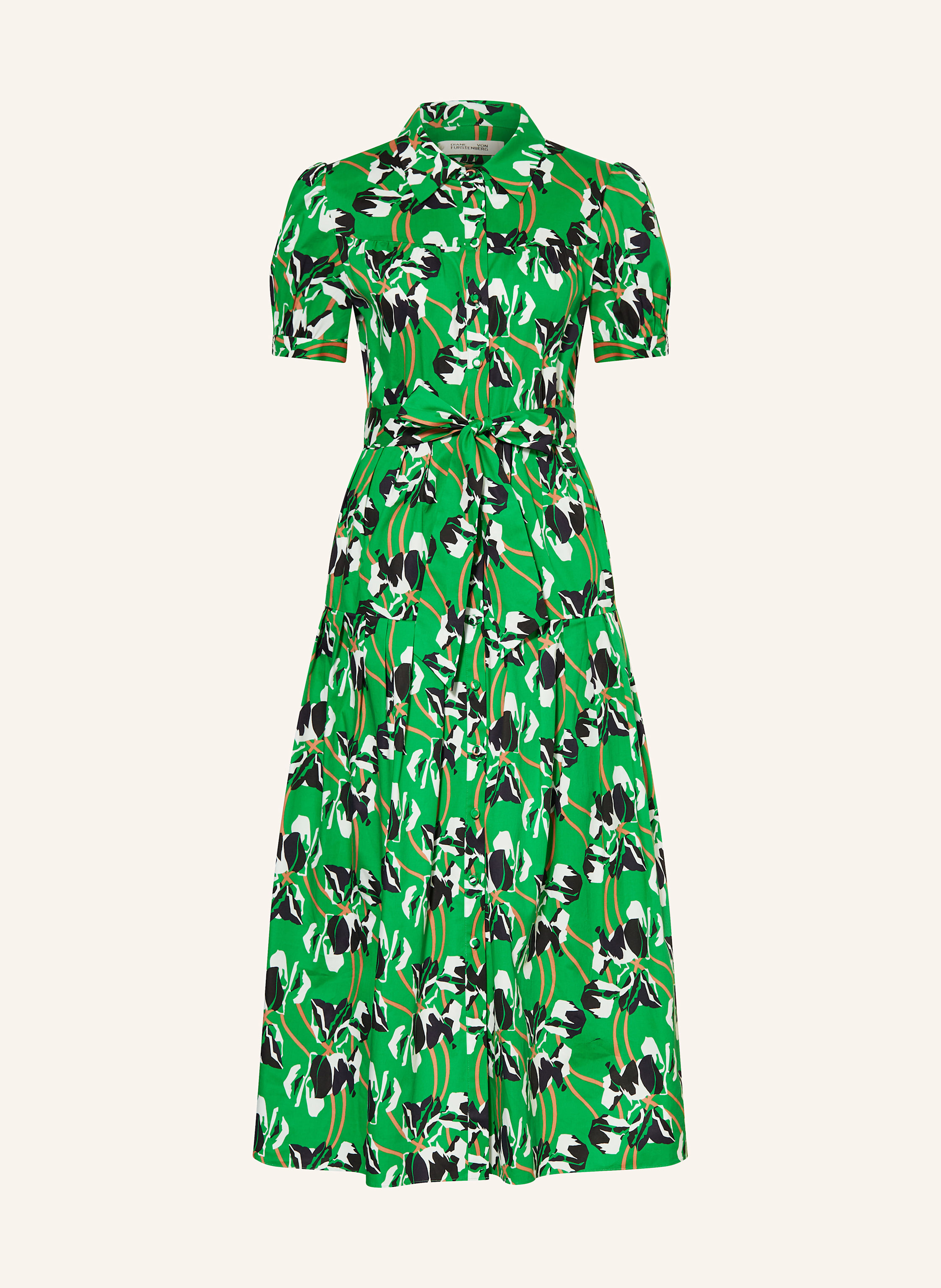 Marc Jacobs The 40's Silk Multicolor Floral Embellished Midi