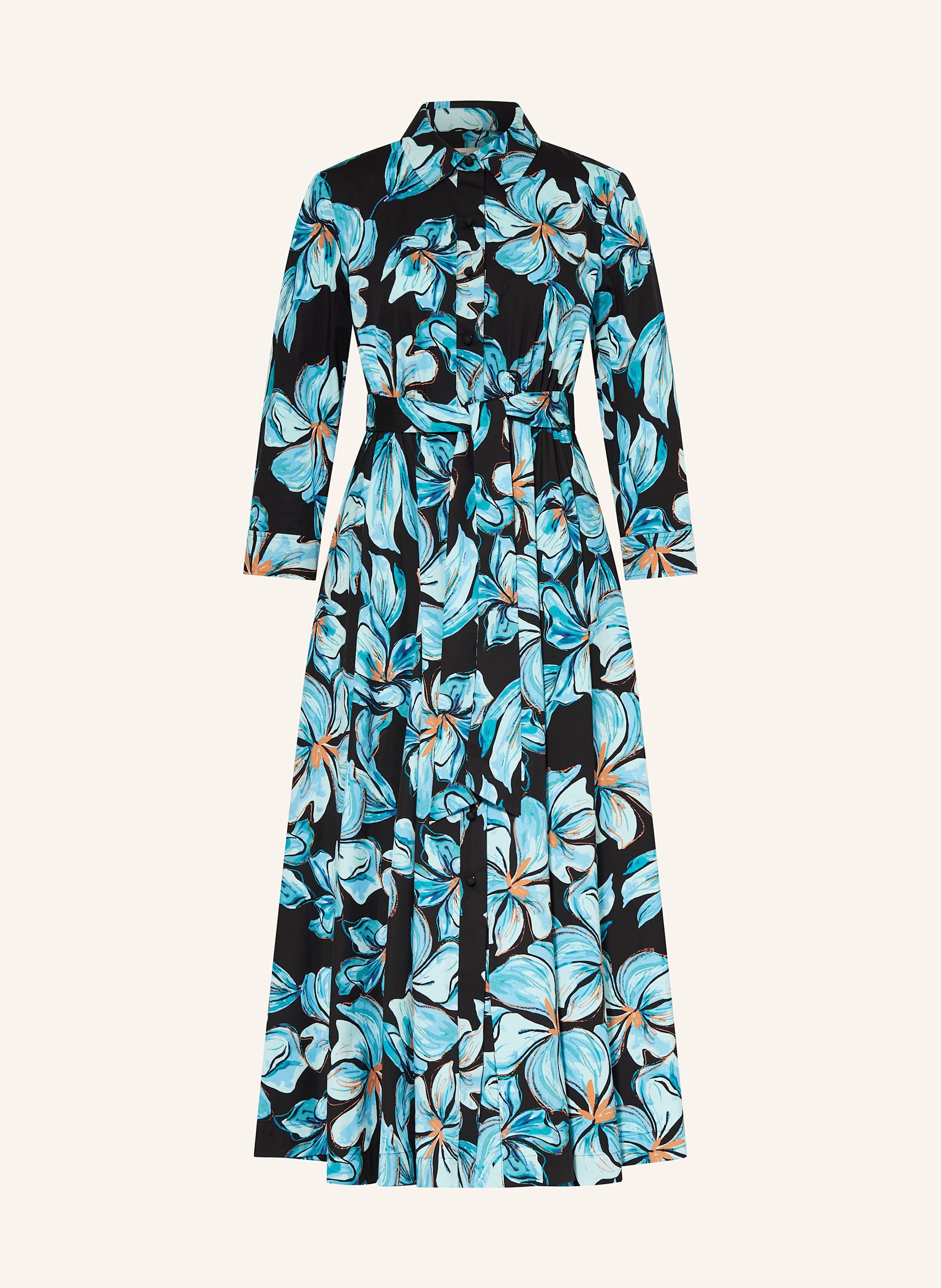 DIANE VON FURSTENBERG Sukienka koszulowa kolor czarny
