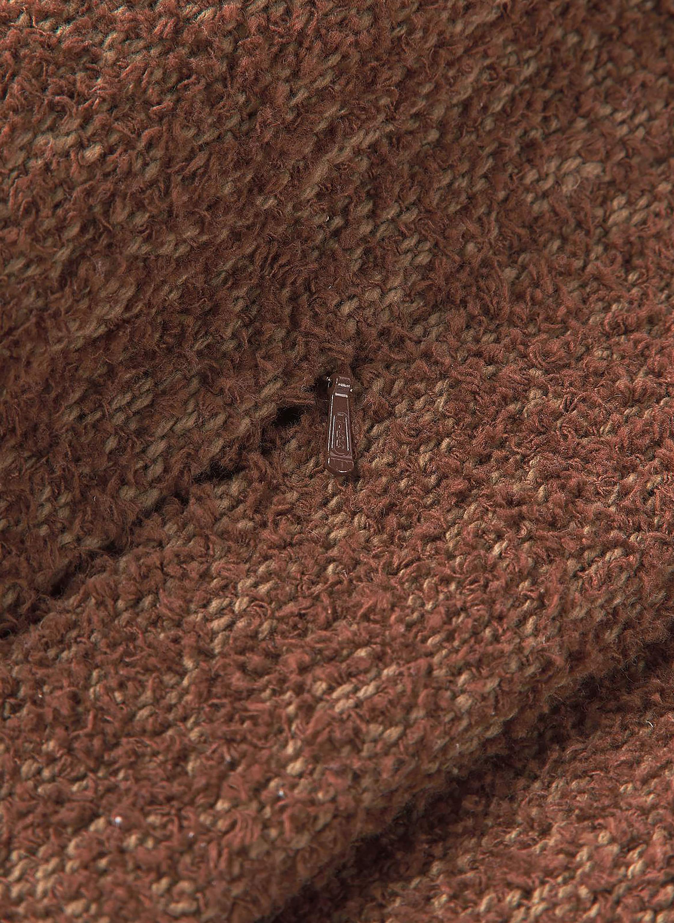 Thumbnail - Westwing Collection Dekokissenhülle Lago Aus Tweed braun