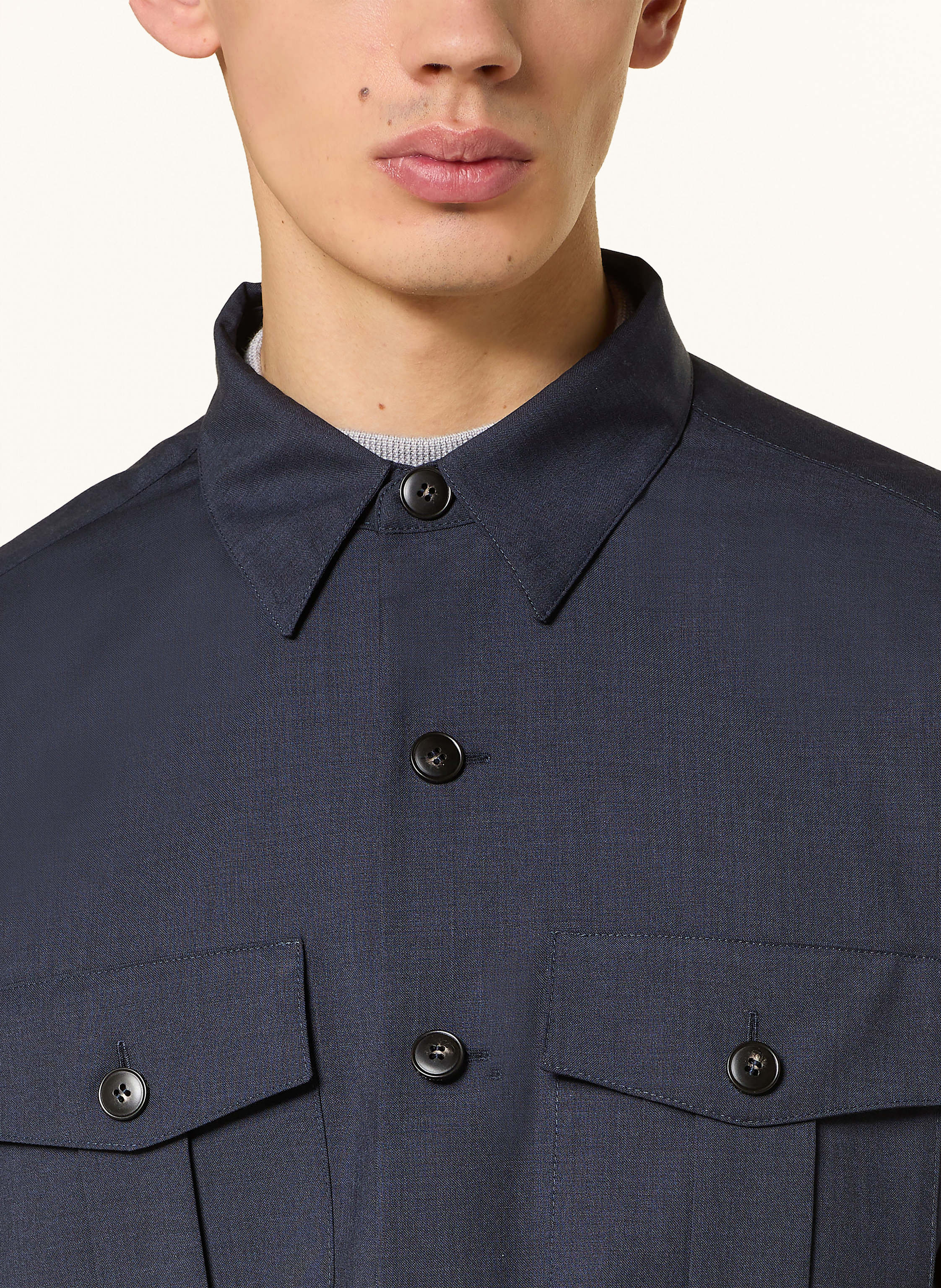 Thumbnail - Canali Overjacket blau