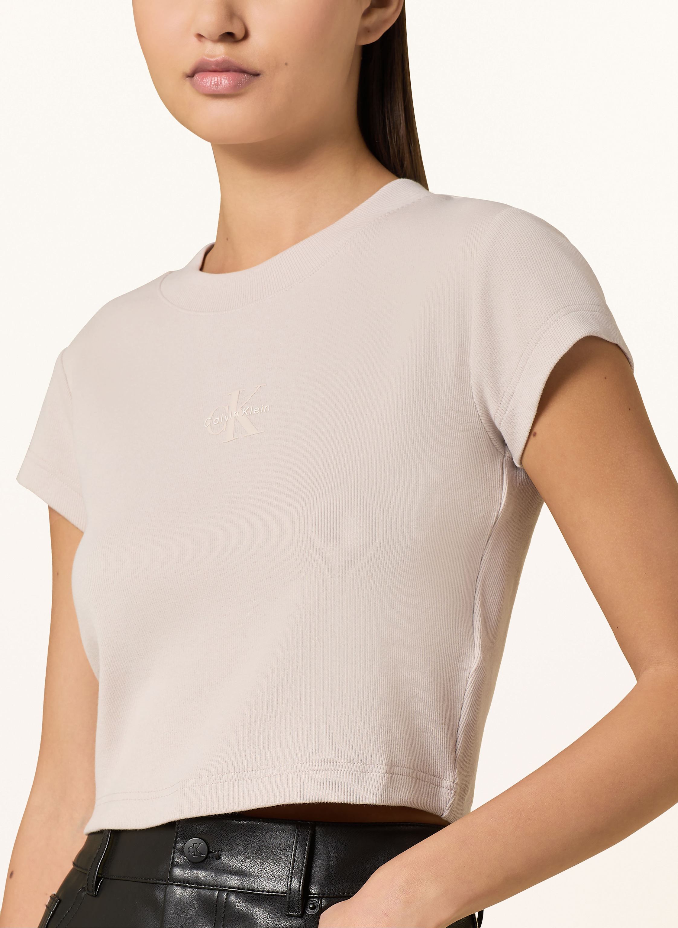 Thumbnail - Calvin Klein Jeans Cropped-Shirt beige