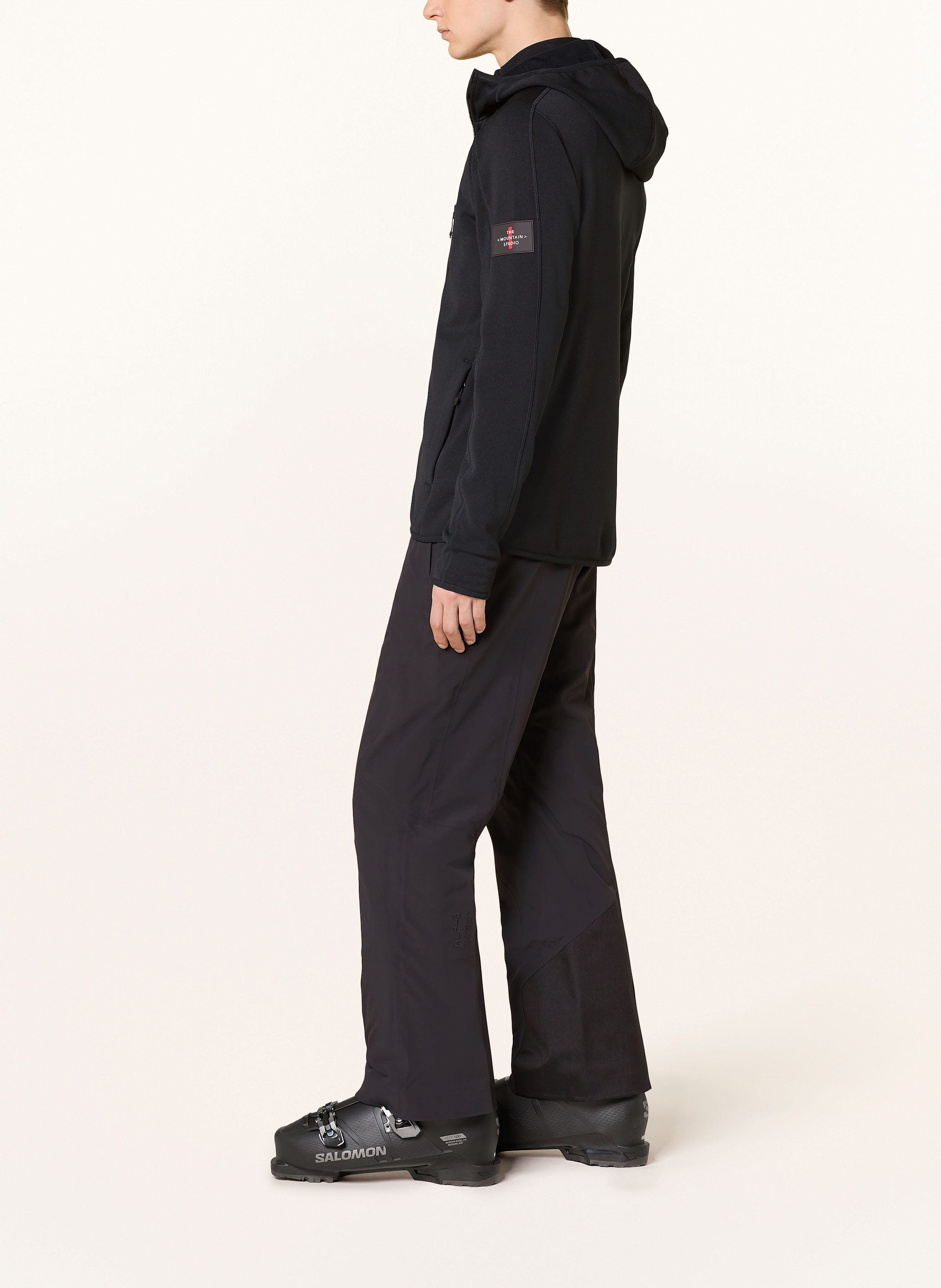 Thumbnail - The Mountain Studio Midlayer-Jacke M-7 schwarz