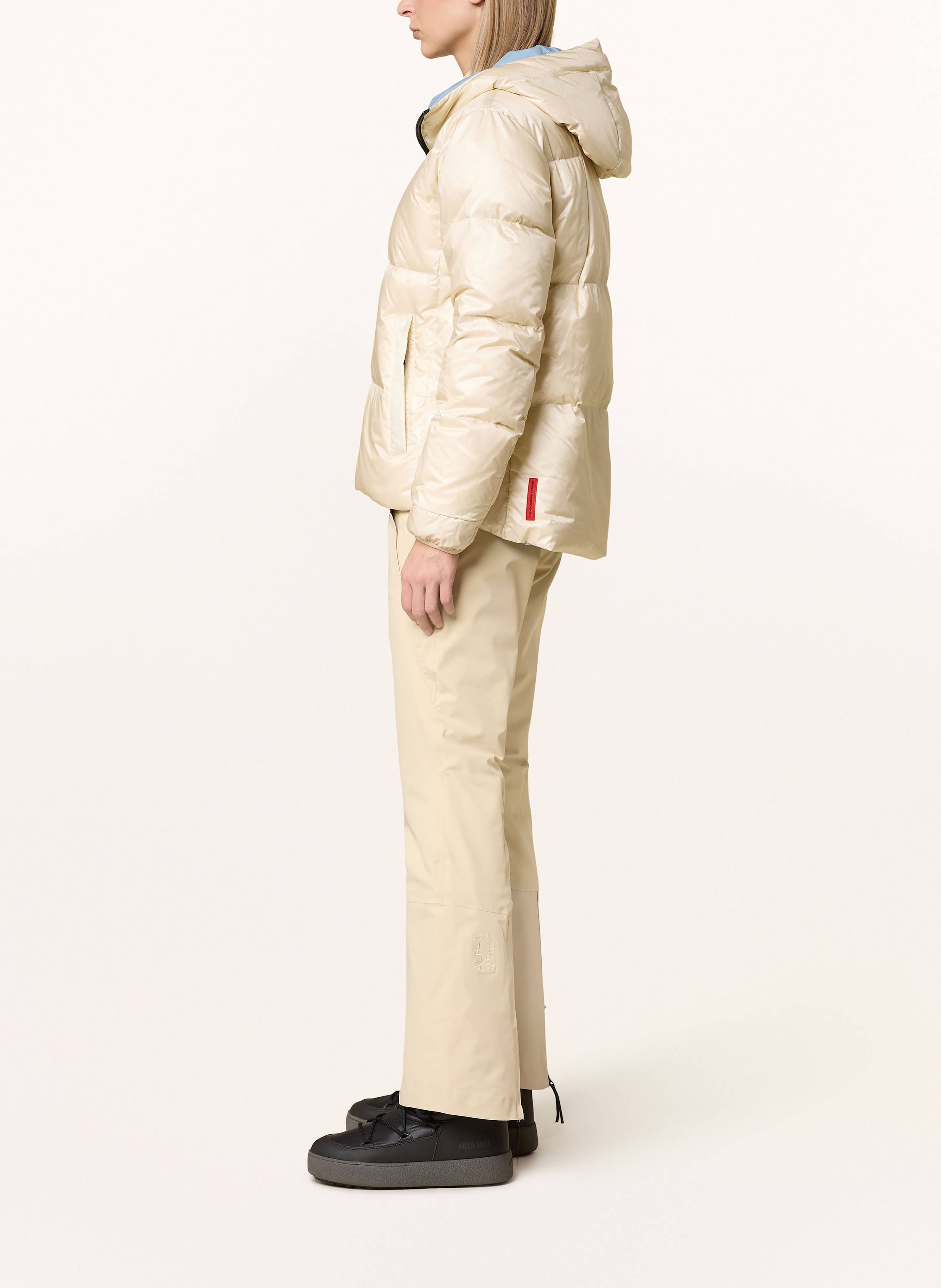 Thumbnail - The Mountain Studio Daunen-Skijacke beige