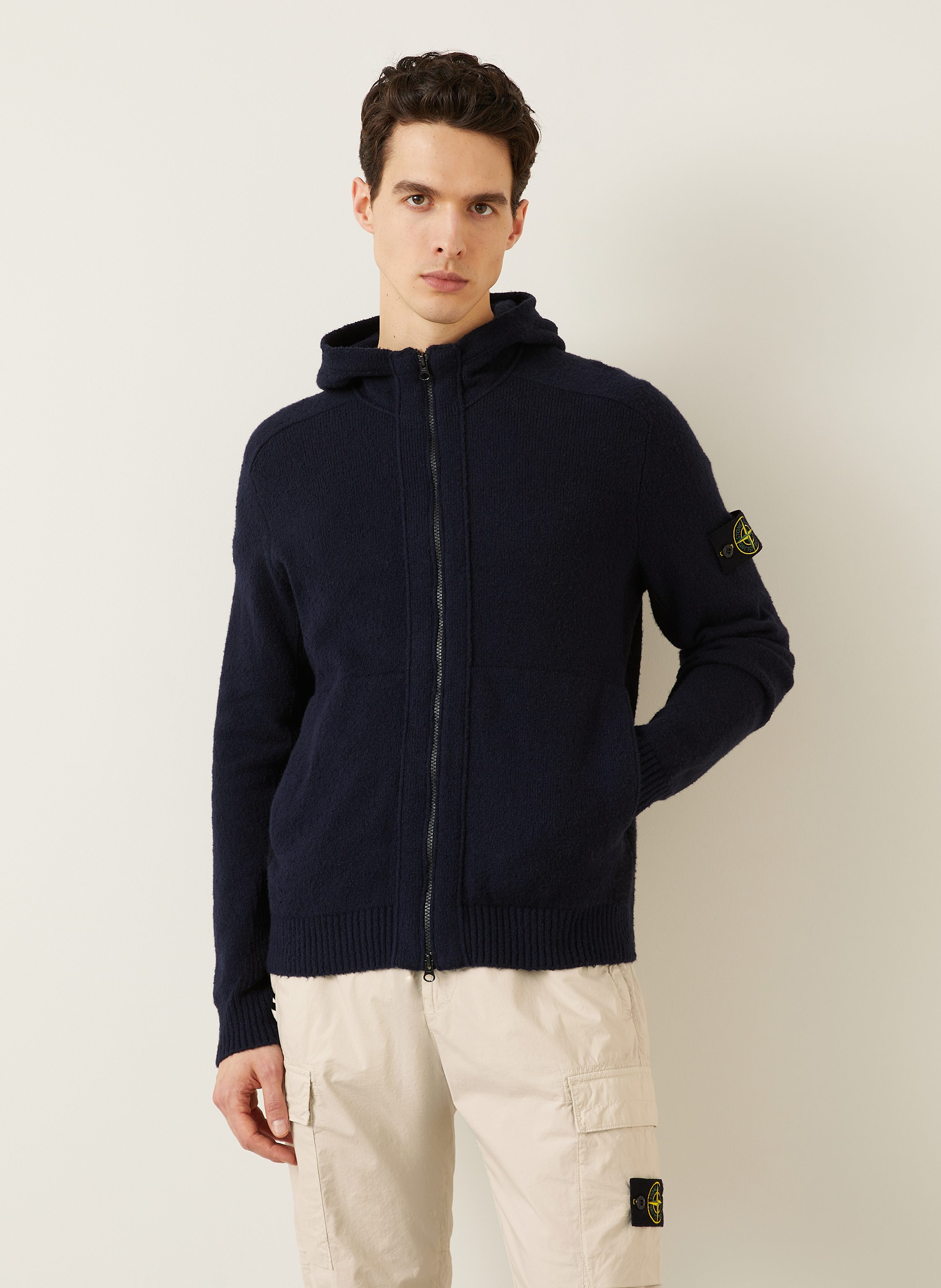 Thumbnail - Stone Island Strickjacke blau