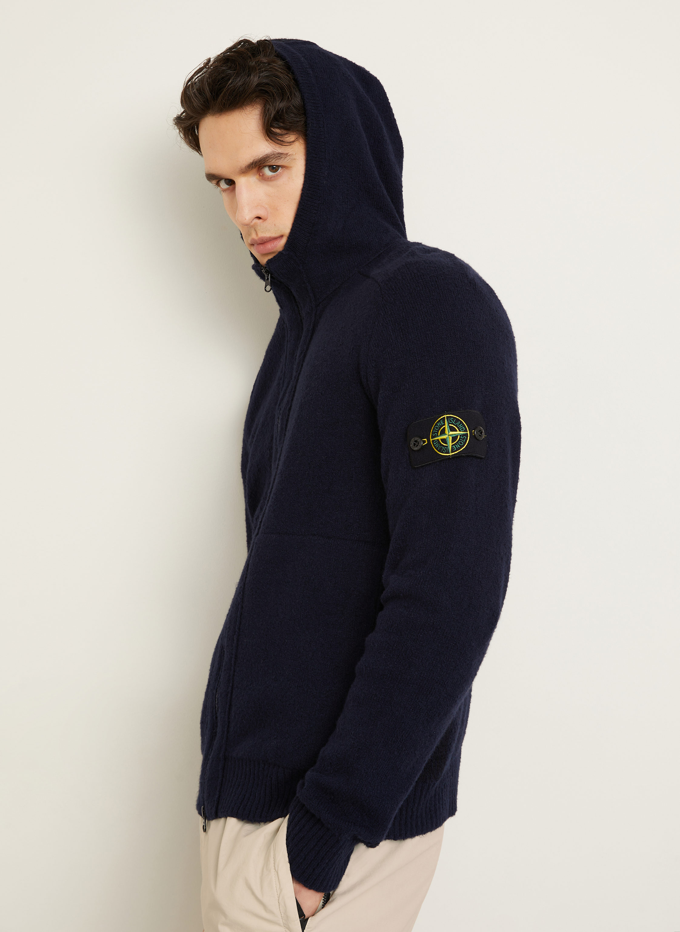 Thumbnail - Stone Island Strickjacke blau