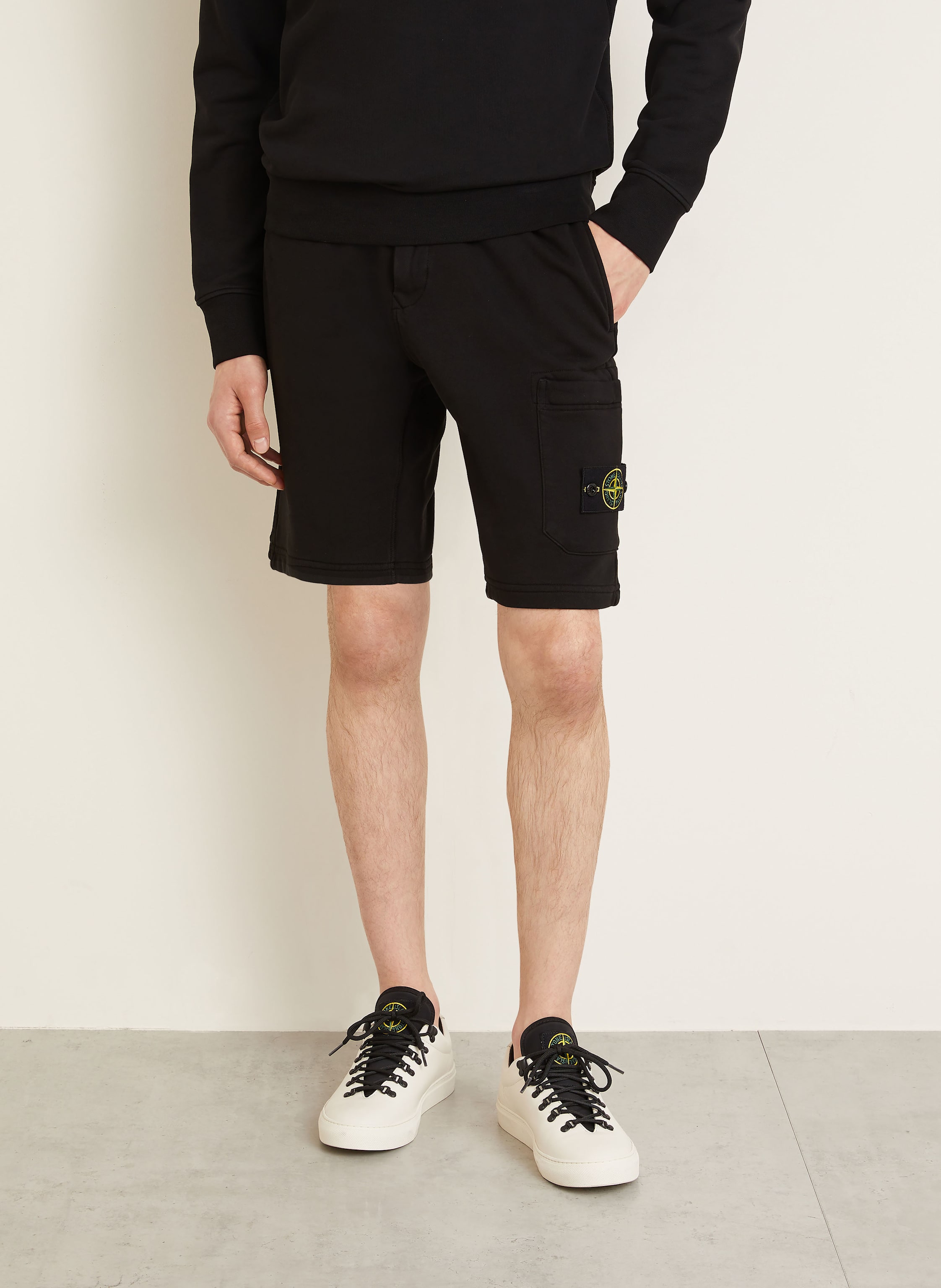 Thumbnail - Stone Island Sweatshorts schwarz