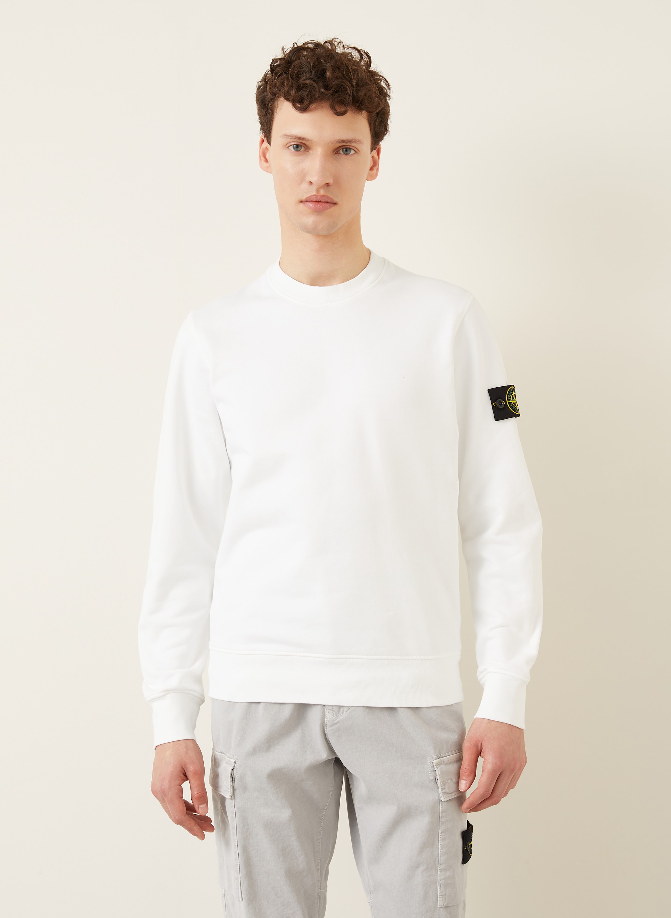 Thumbnail - Stone Island Sweatshirt weiss