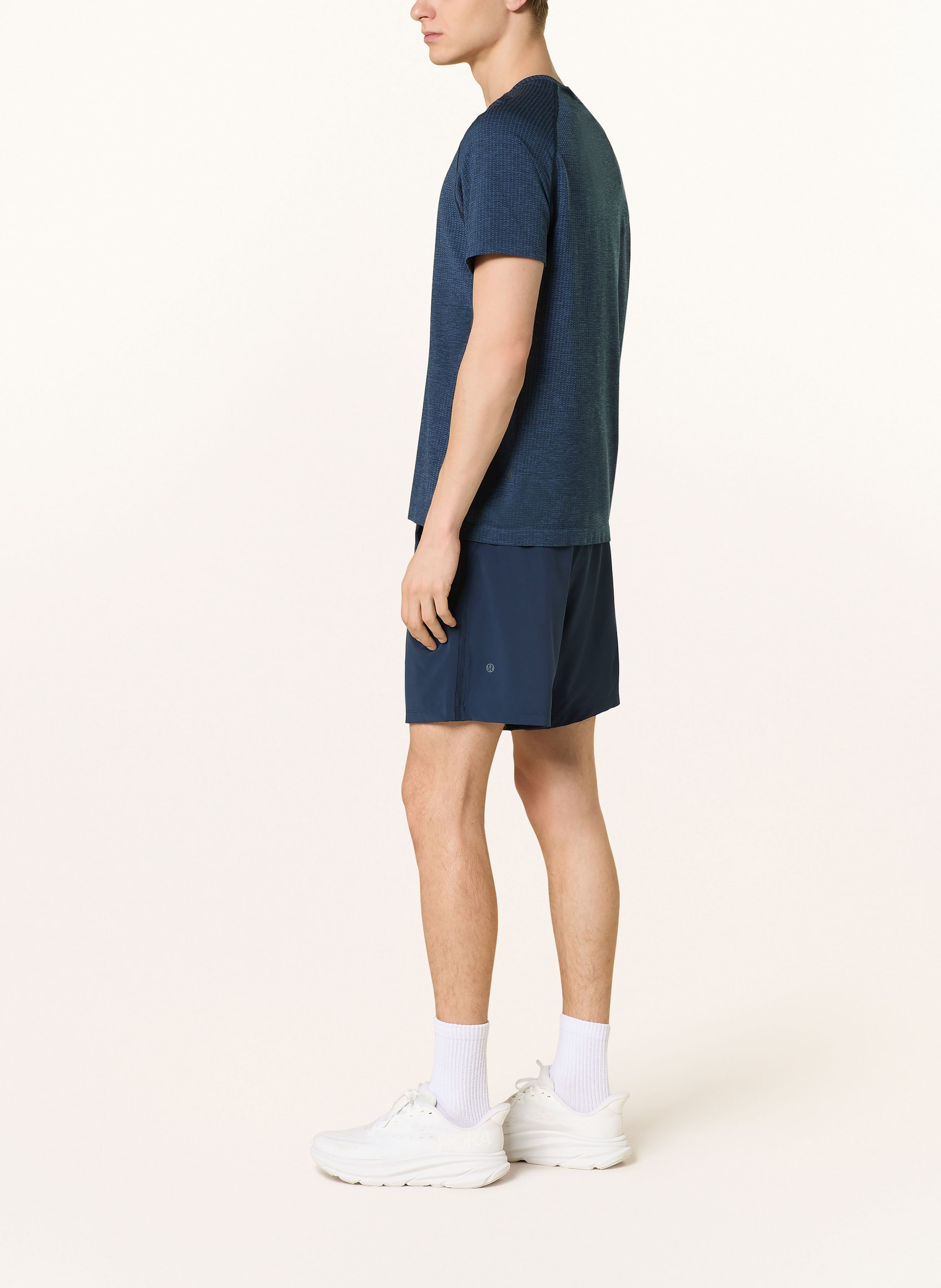 Thumbnail - Lululemon Trainingshorts Pace Breaker Linerless Short 7in blau