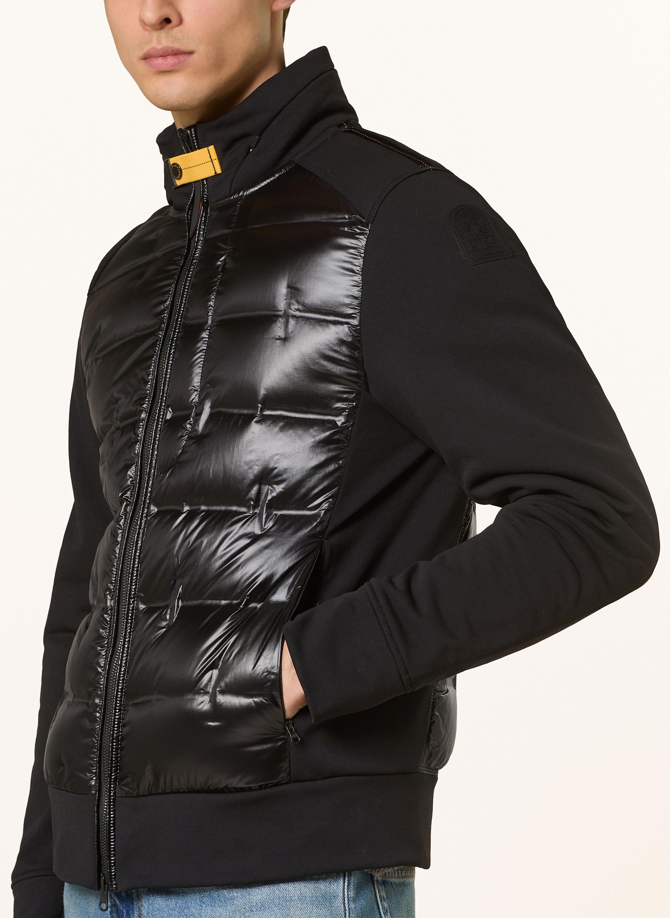Thumbnail - Parajumpers Daunenjacke Matty Im Materialmix schwarz
