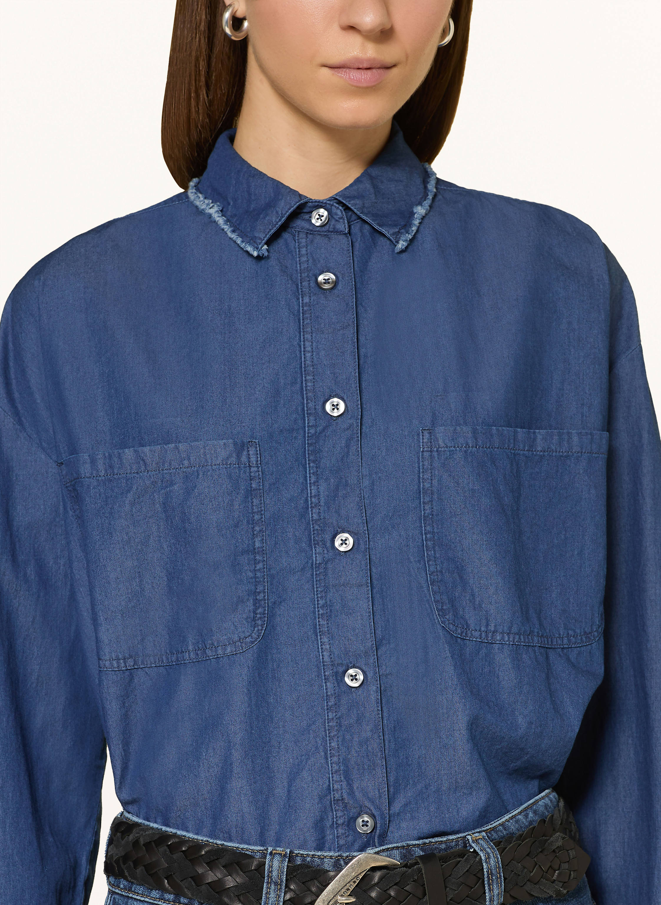 Thumbnail - Lilienfels Jeansbluse blau