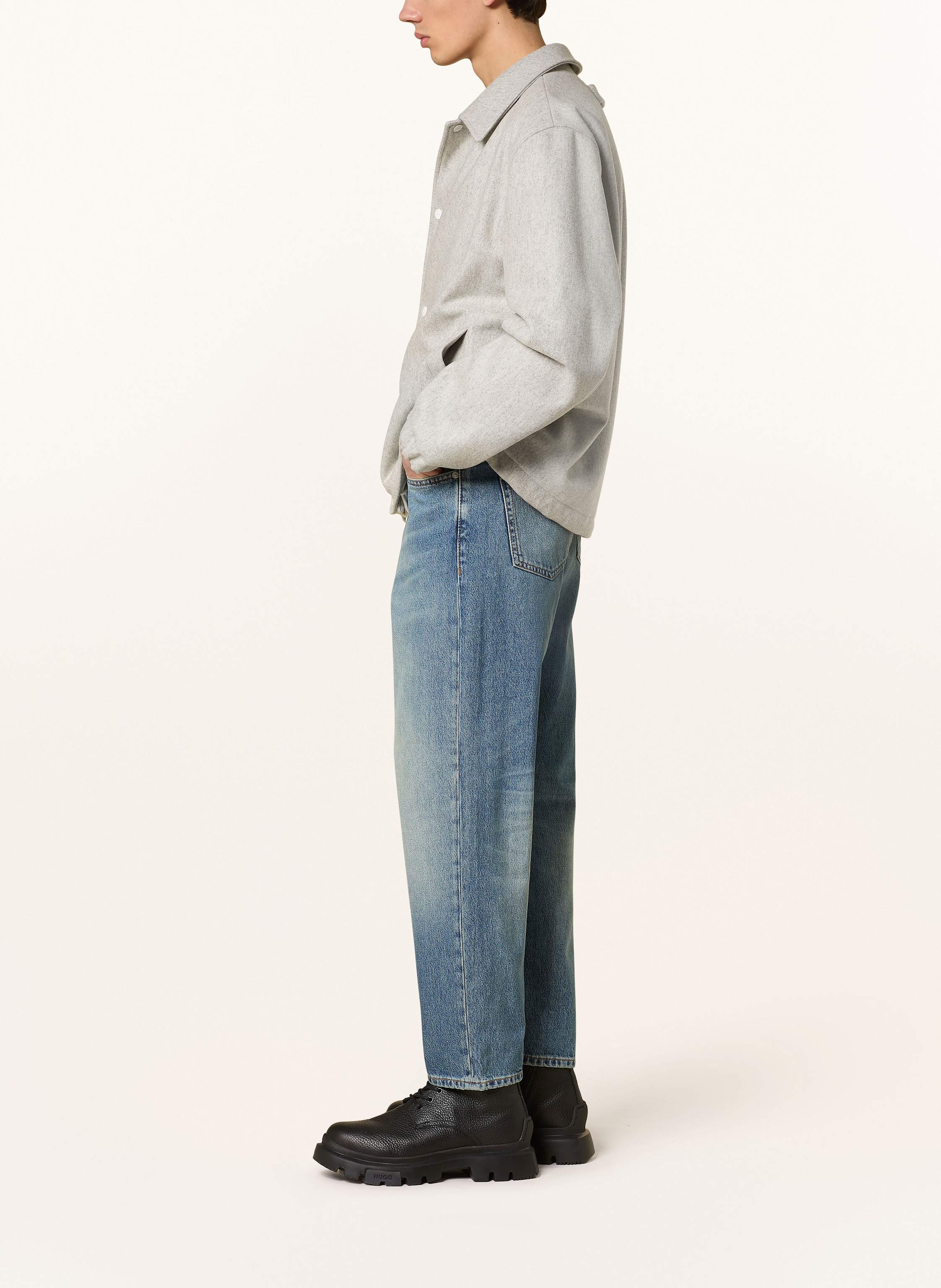 Thumbnail - Hugo Jeans 838 Relaxed Tapered Fit blau