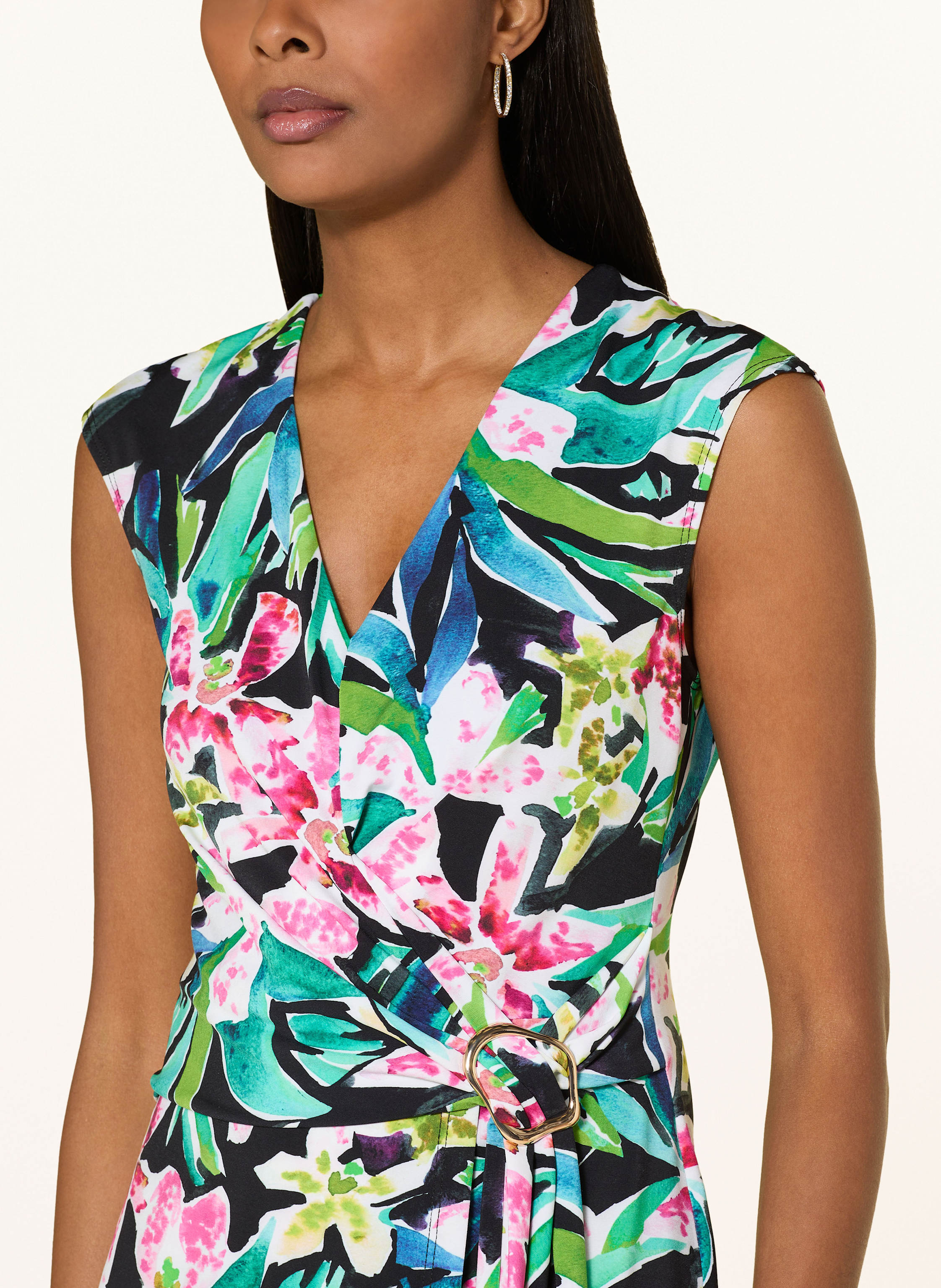 Thumbnail - Joseph Ribkoff Jerseykleid In Wickeloptik gruen